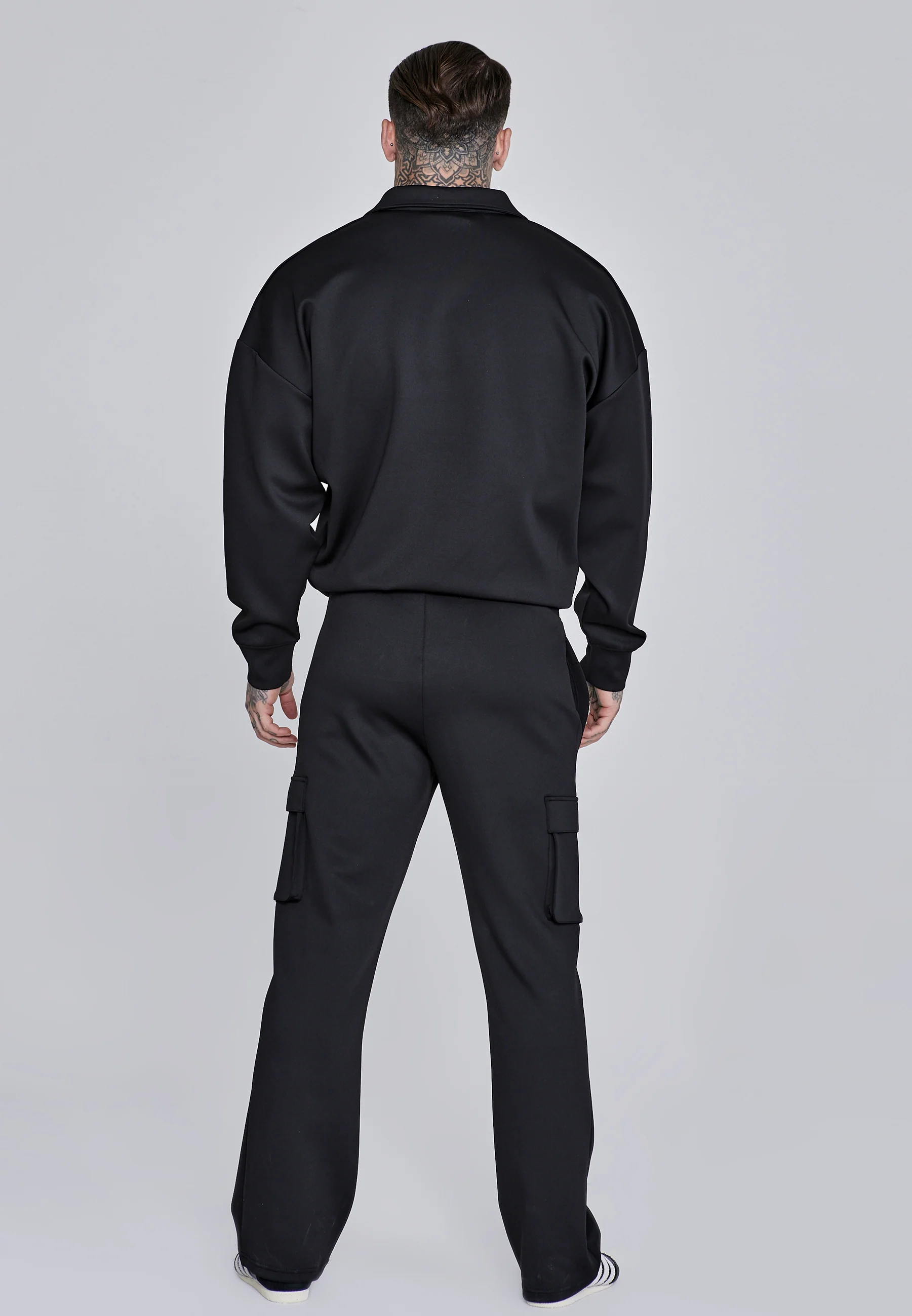 Black Essentials Zip Sweater - Image 5