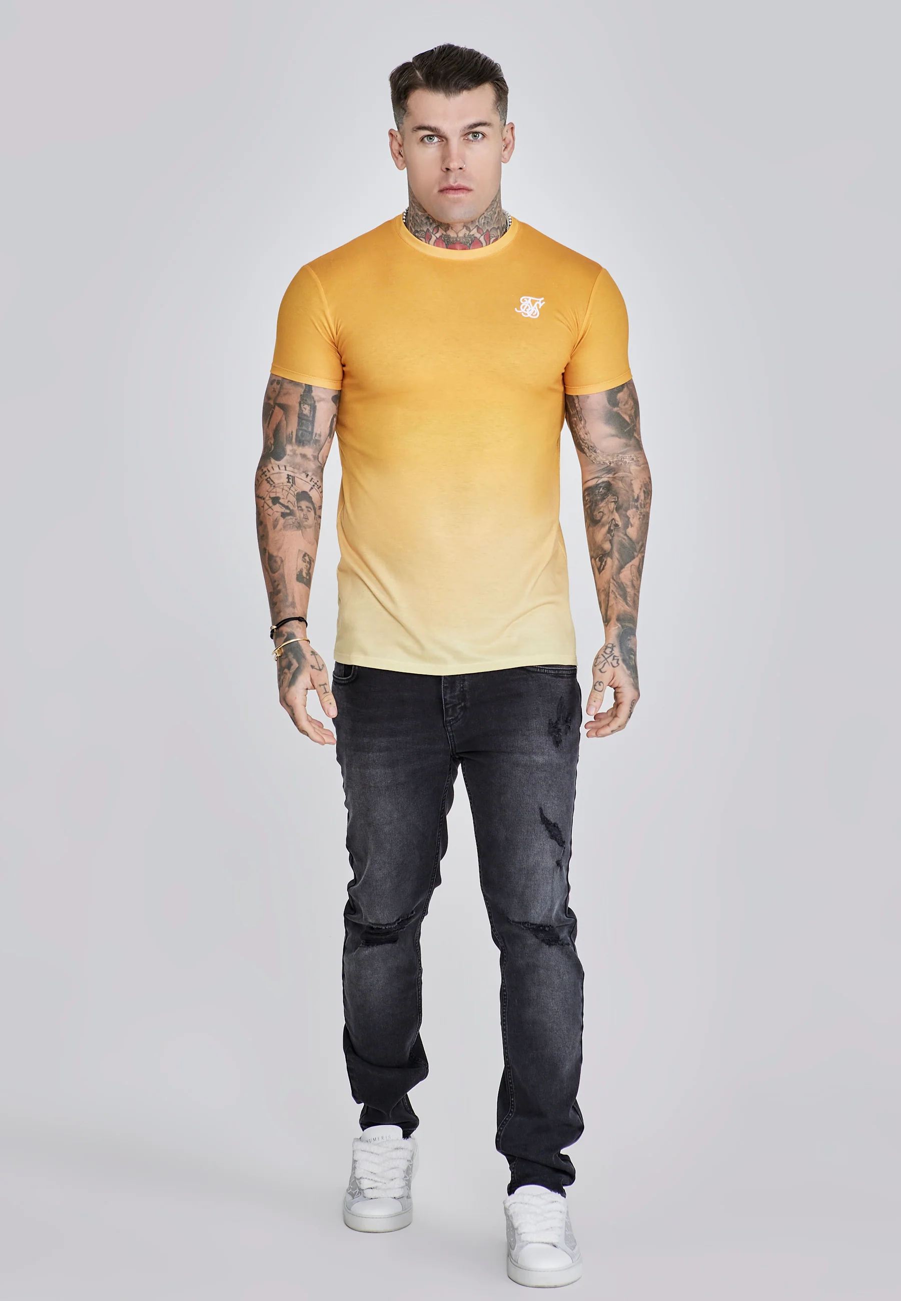 Orange Yellow Fade T-Shirt - Image 3