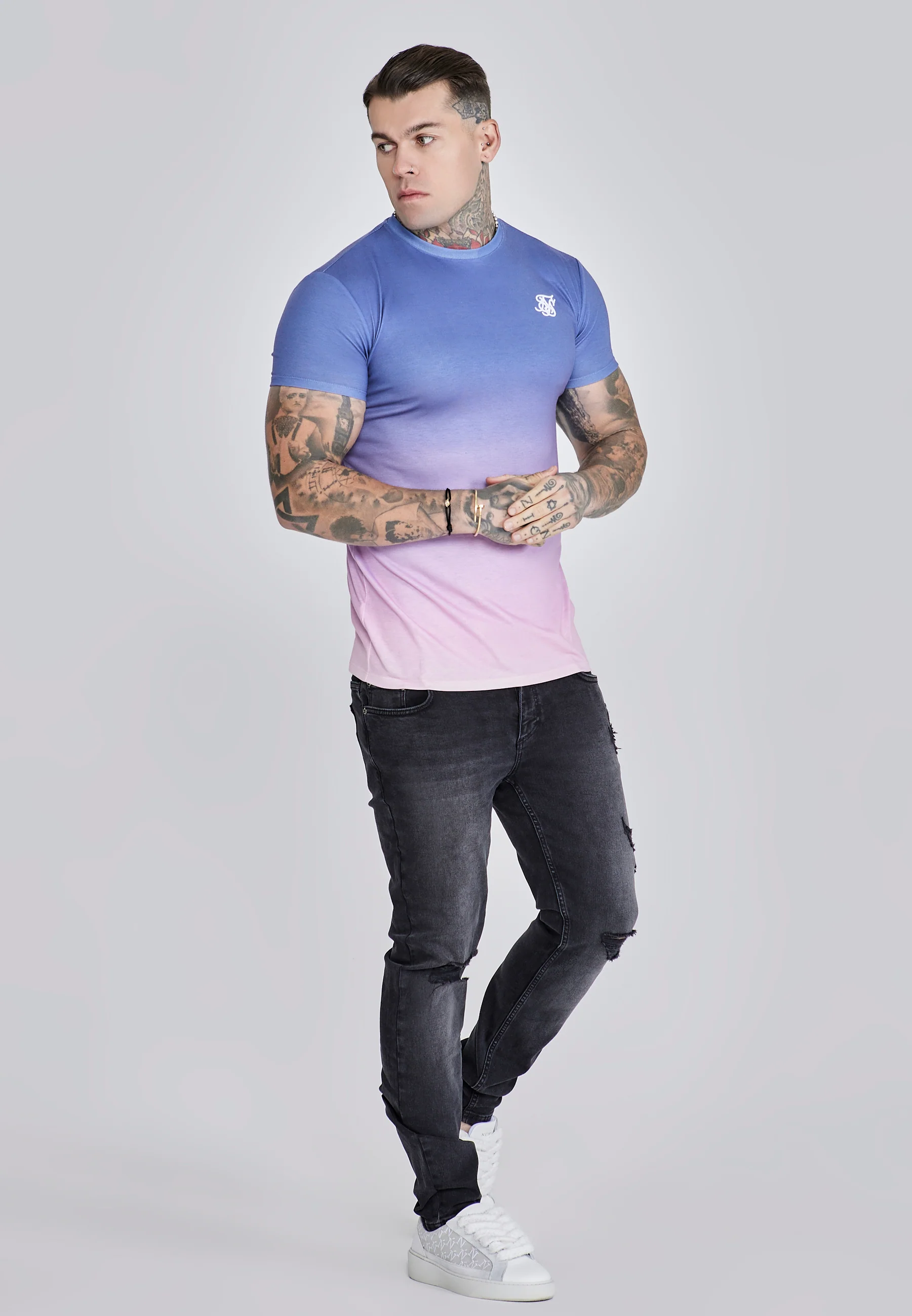 Purple Pink Fade T-Shirt - Image 4