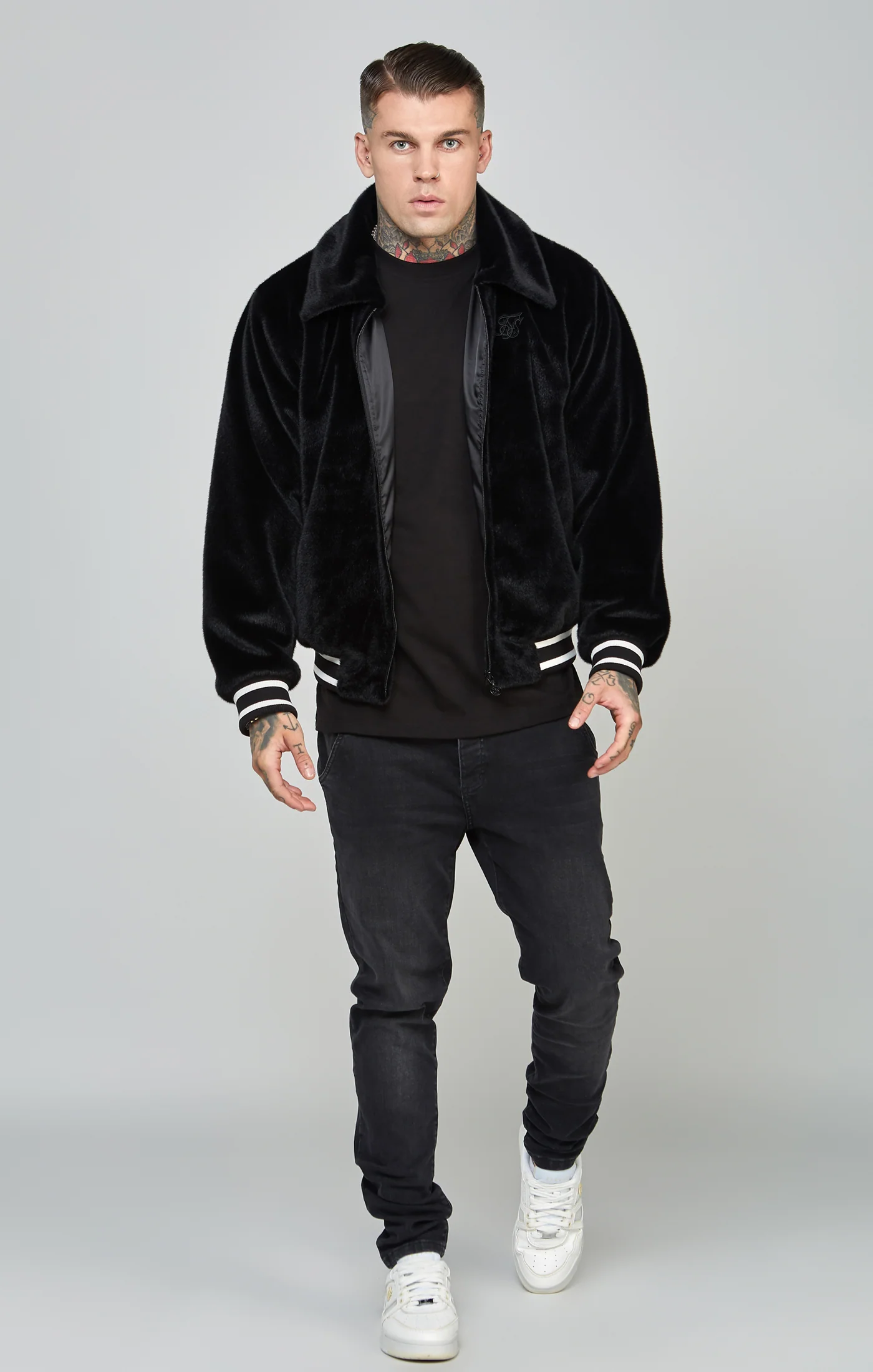 Faux Fur Bomber Jacket - Image 3