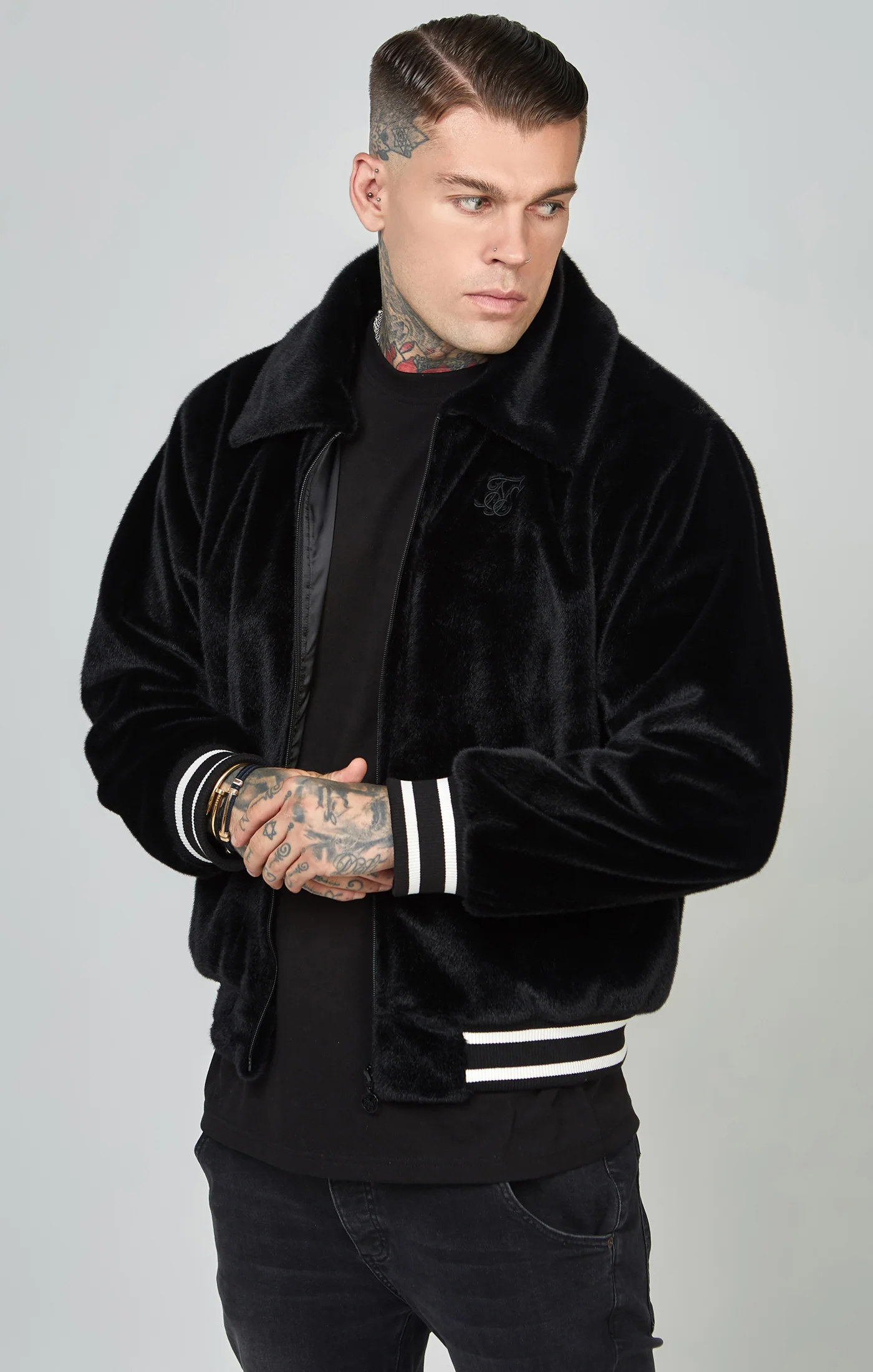 Faux Fur Bomber Jacket - Image 4