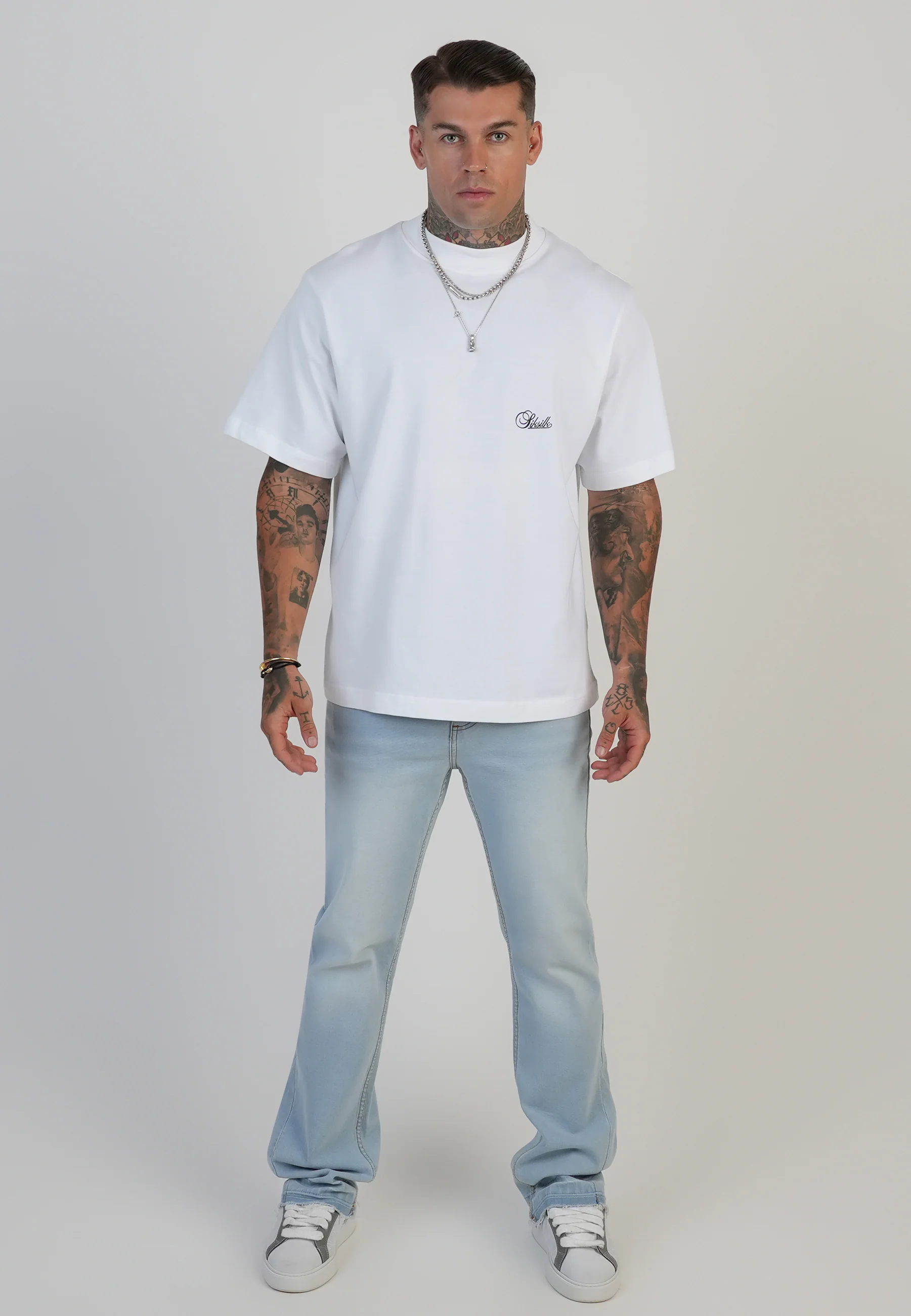 Flare Fit Jeans Washed Light Blue - Image 4