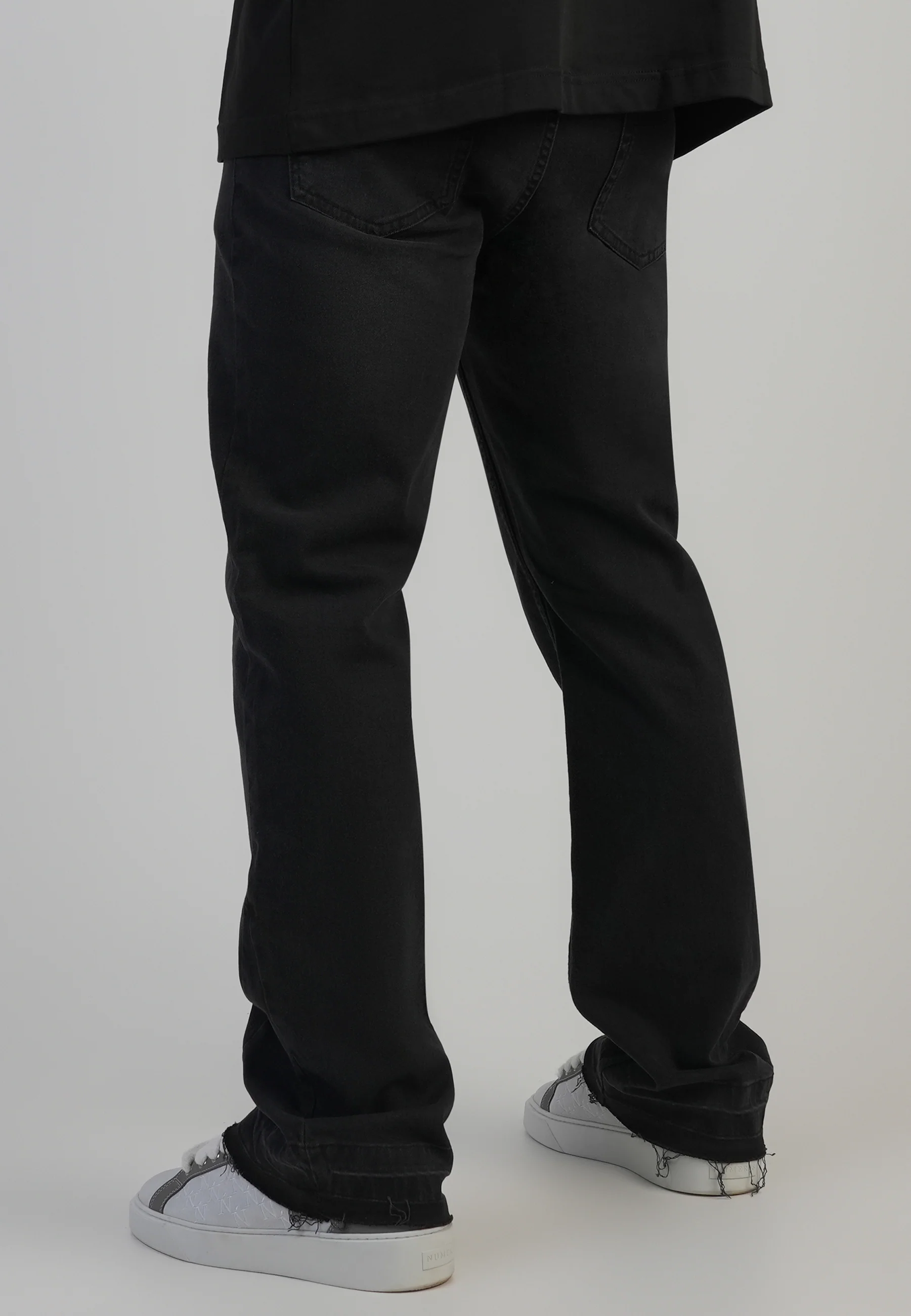 Flare Fit Jeans Washed Black - Image 3