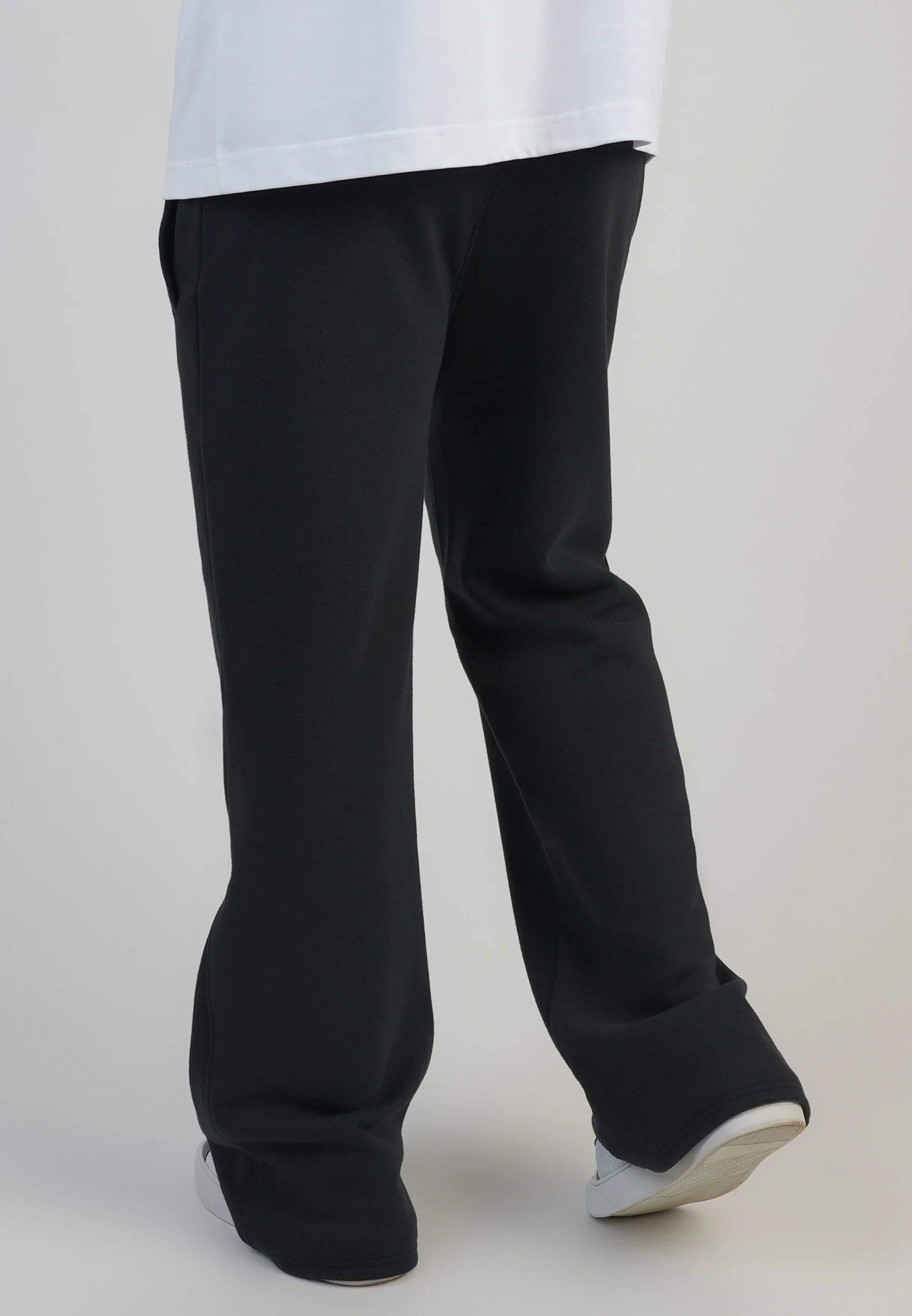 Black Flare Track Pants - Image 3