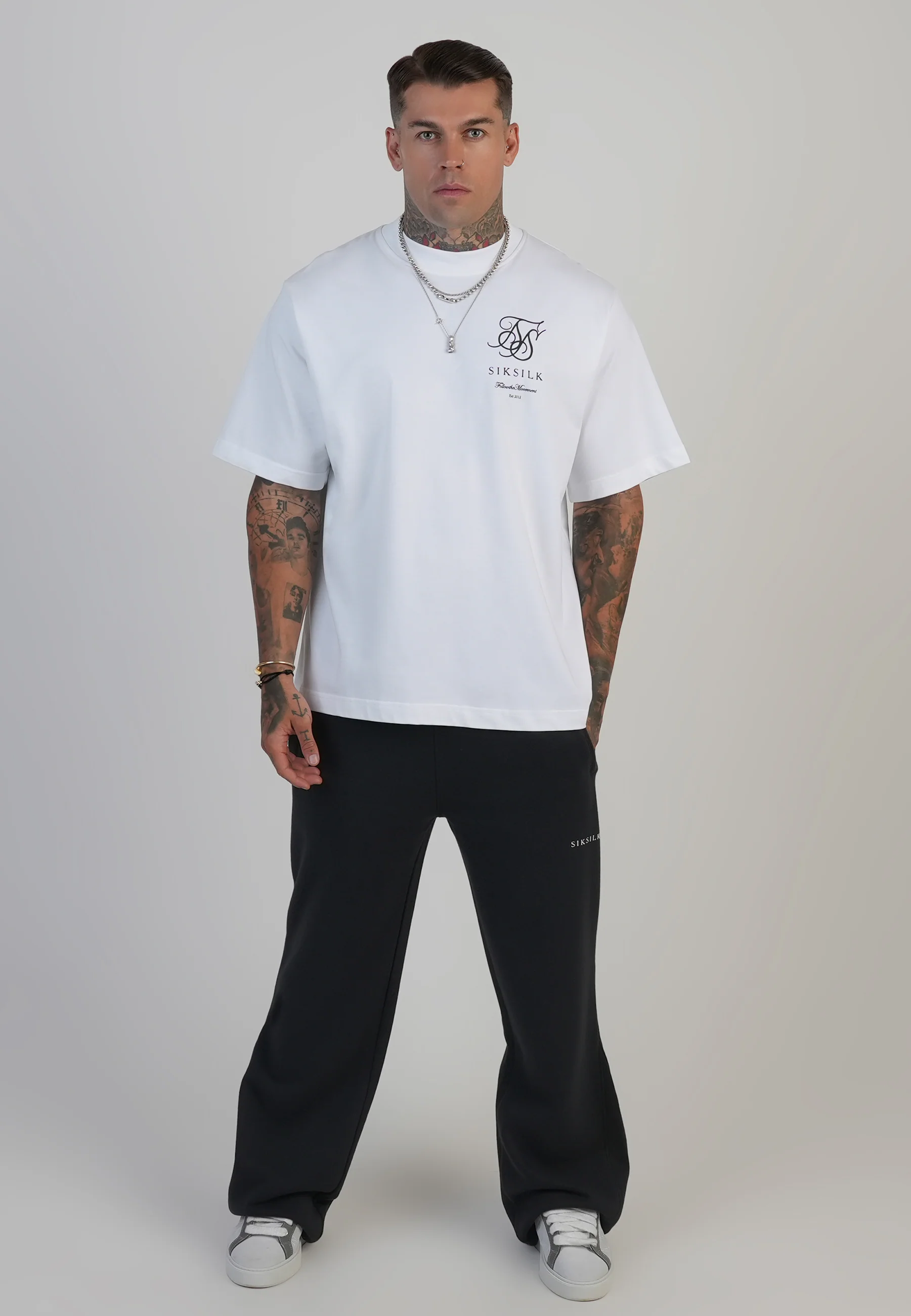 Black Flare Track Pants - Image 4