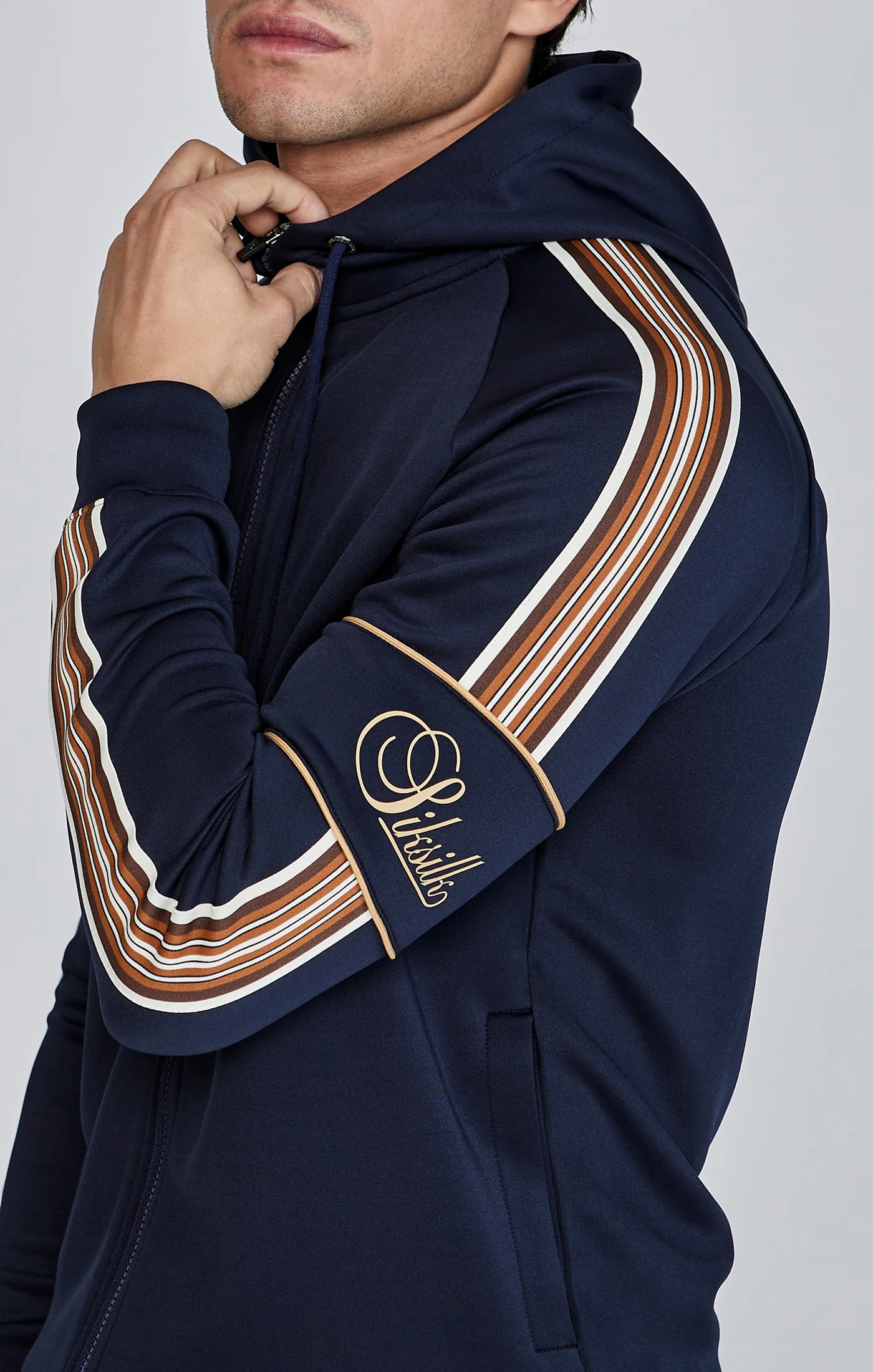 Navy Full Zip Hoodie - Image 3
