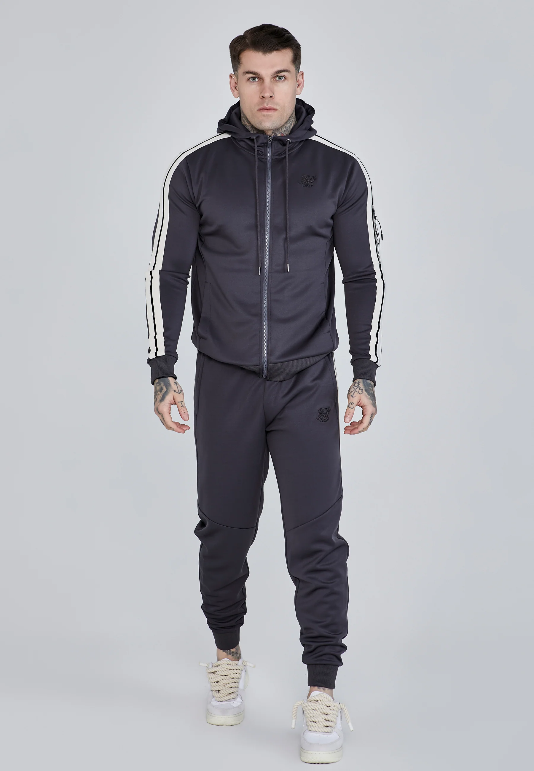 Grey Full Zip Hoodie - Image 2