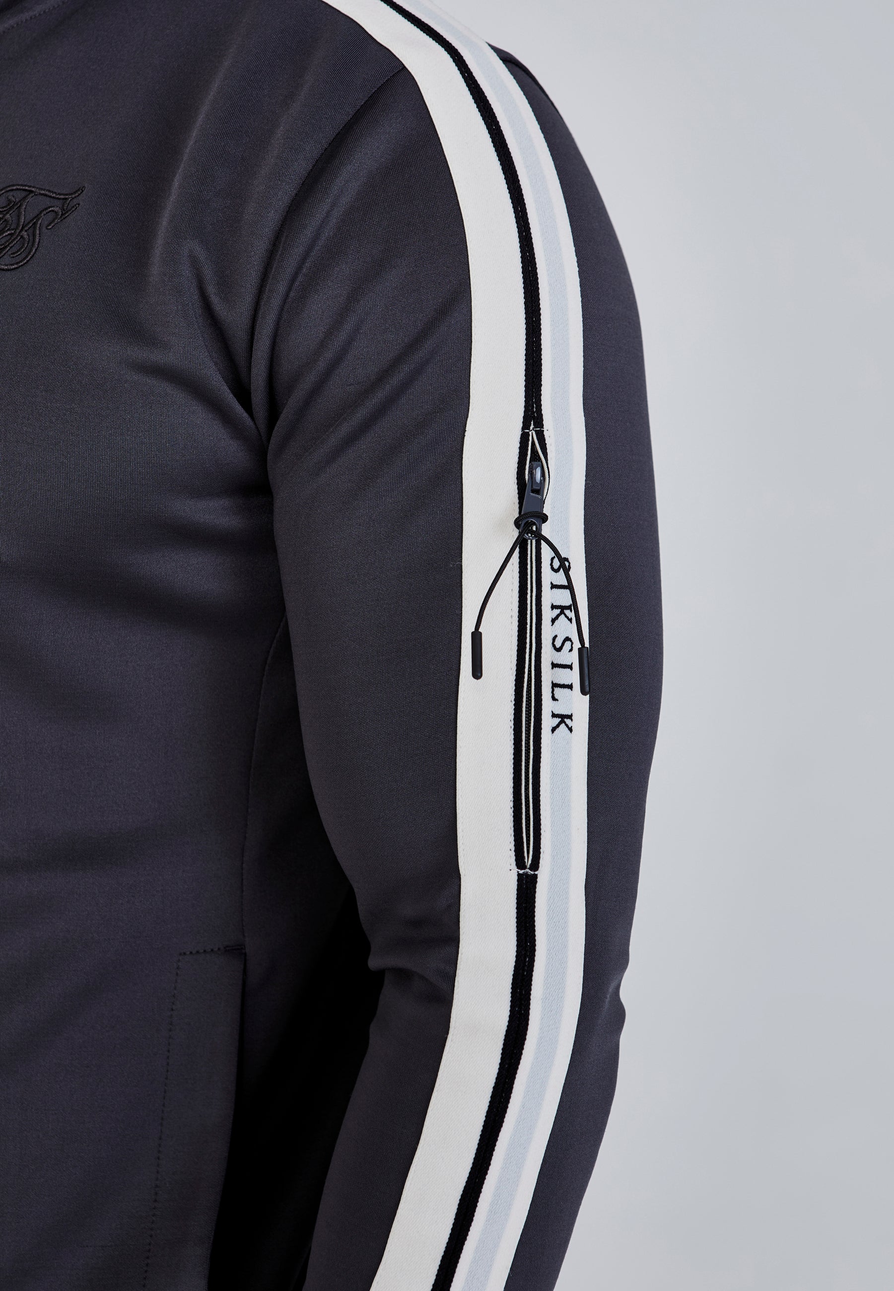 Grey Full Zip Hoodie - Image 3