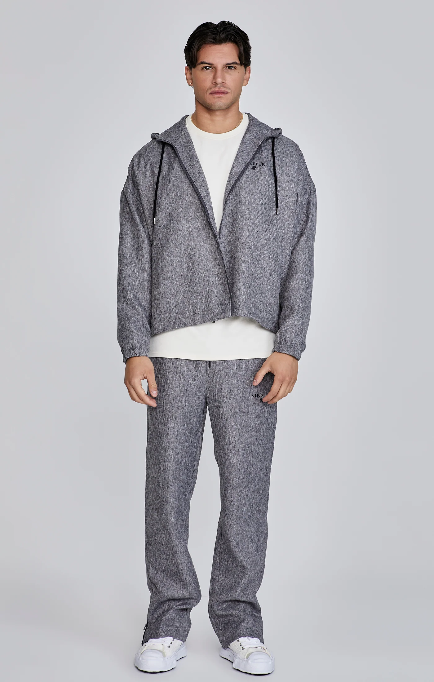 Grey Full Zip Hoodie - Image 2