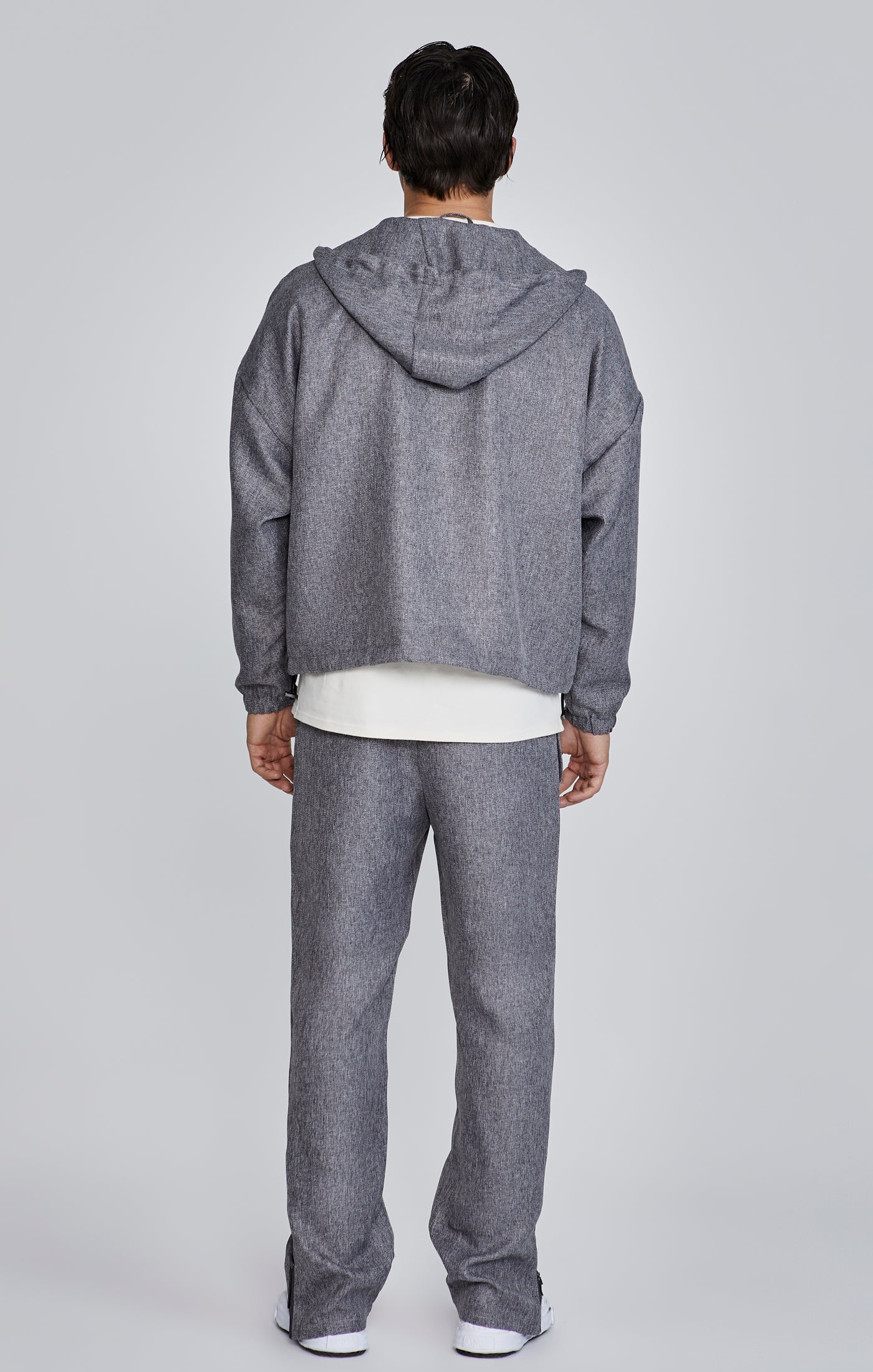 Grey Full Zip Hoodie - Image 5