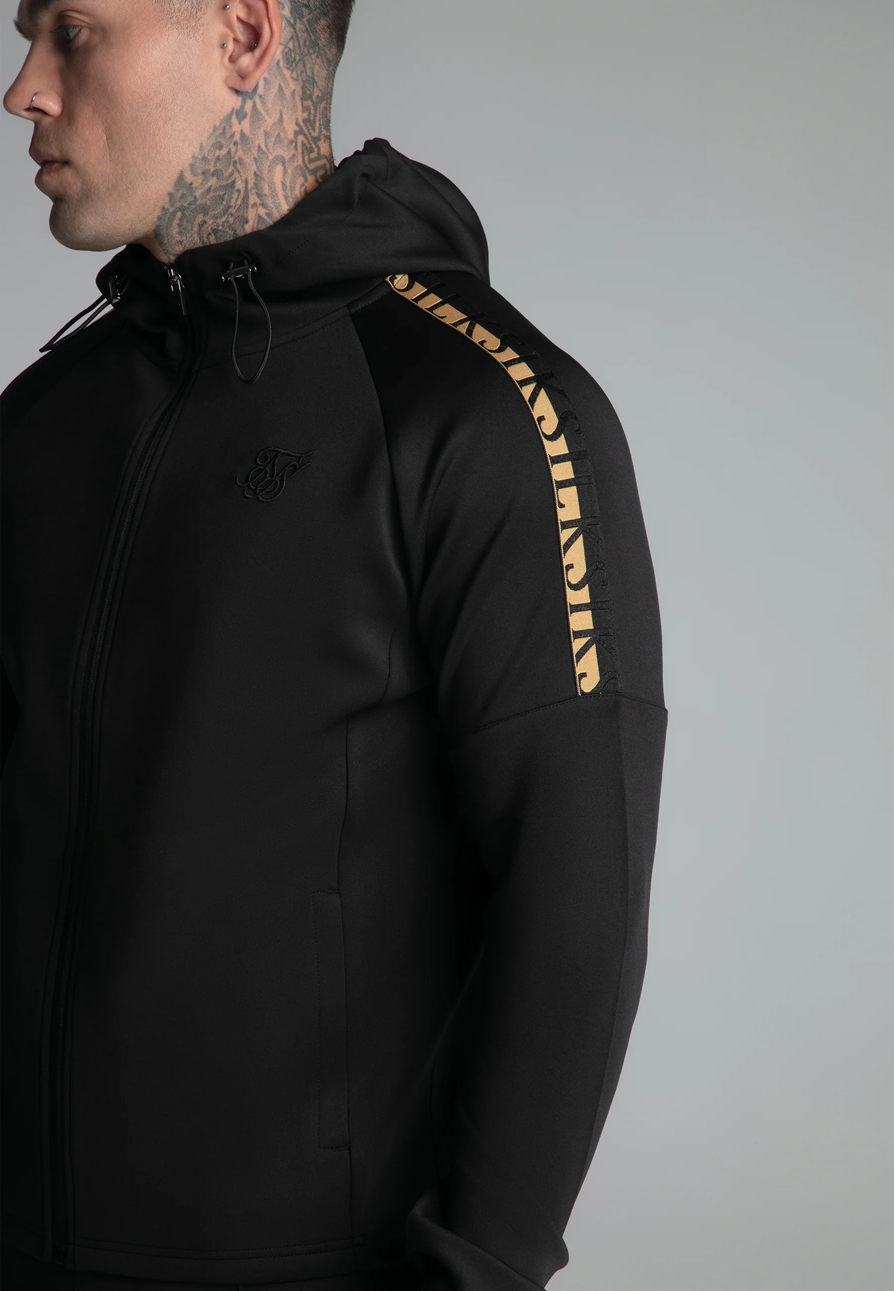 Black Full zip Hoodie - Image 3