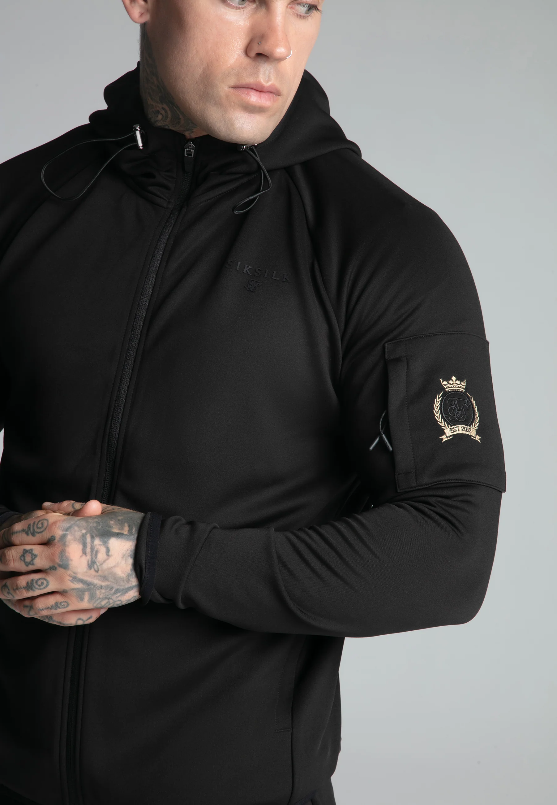 Black Full Zip Hoodie - Image 3