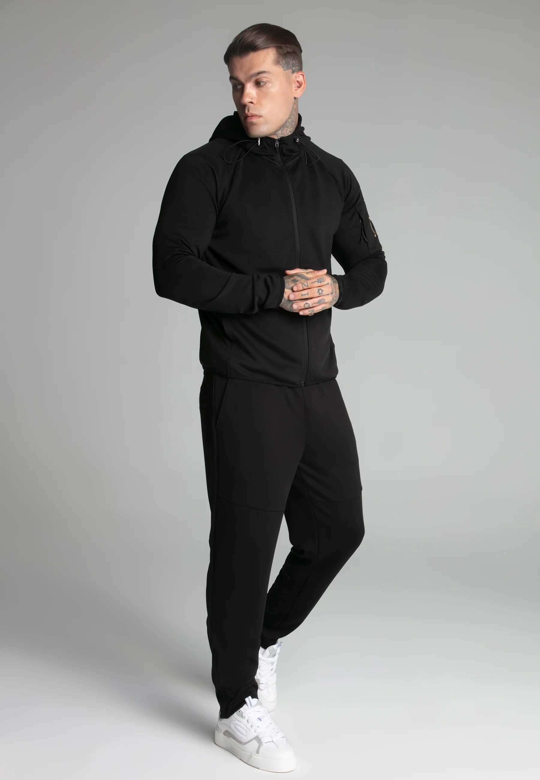 Black Full Zip Hoodie - Image 4