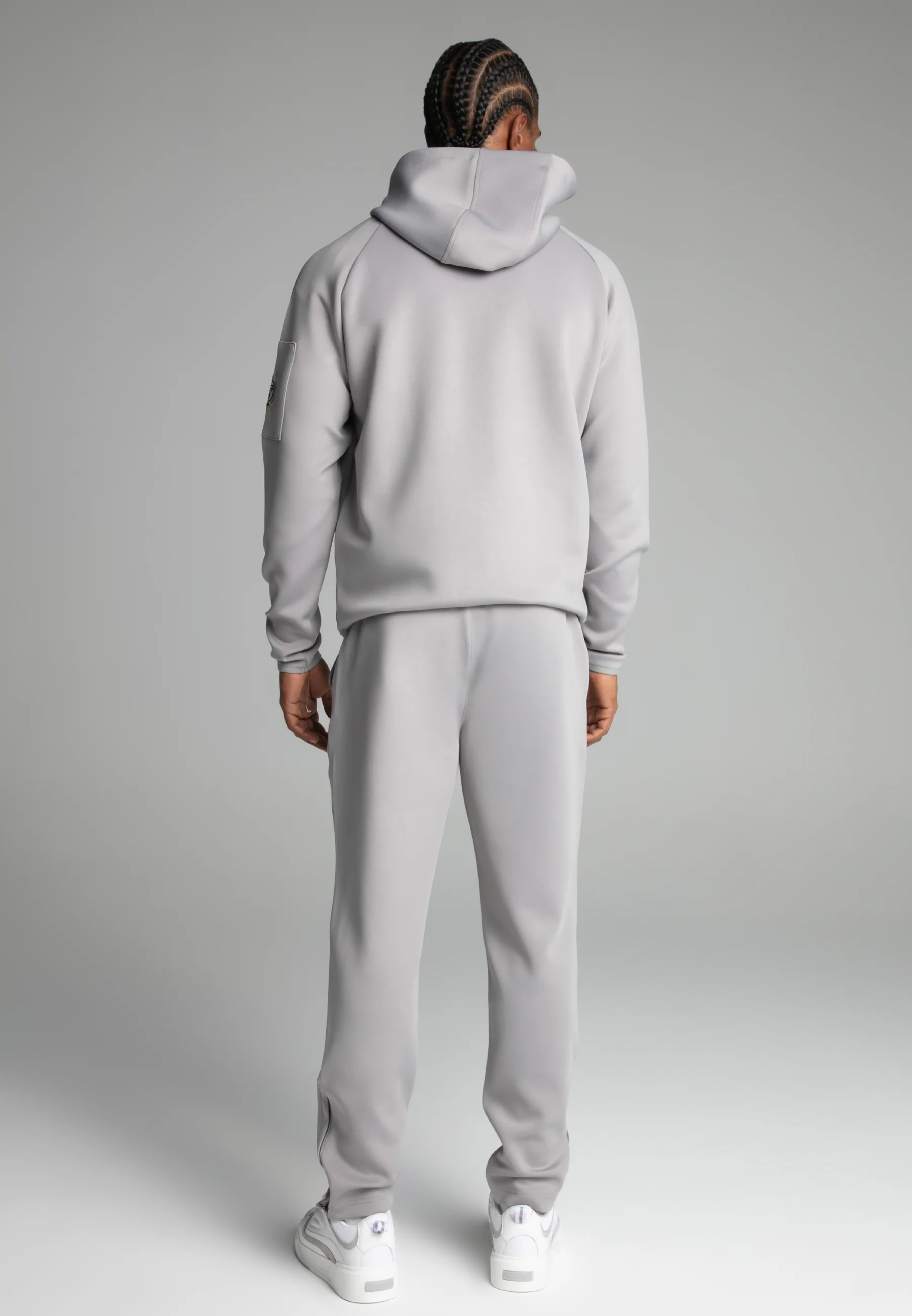 Grey Full zip Hoodie - Image 5