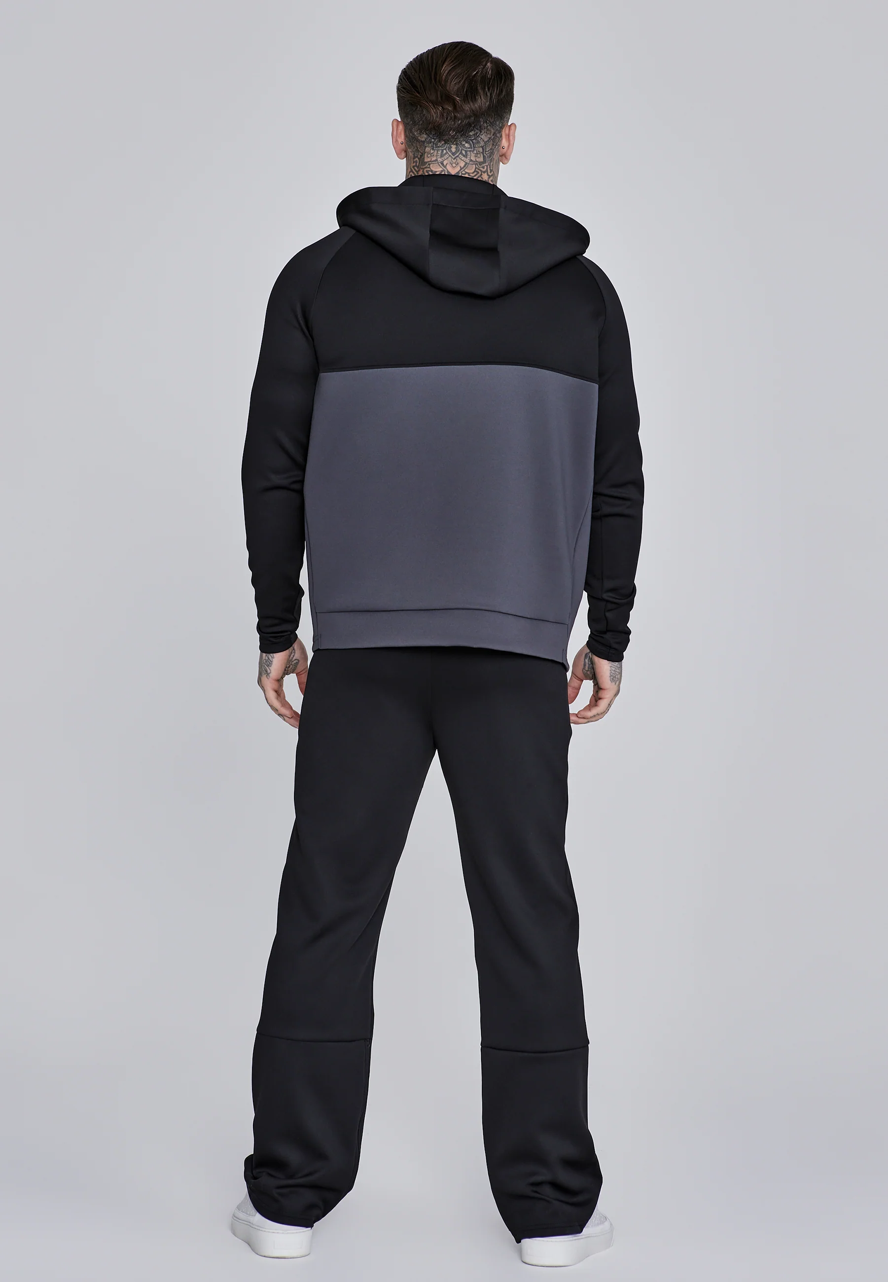 Black and Grey Full Zip Hoodie - Image 5