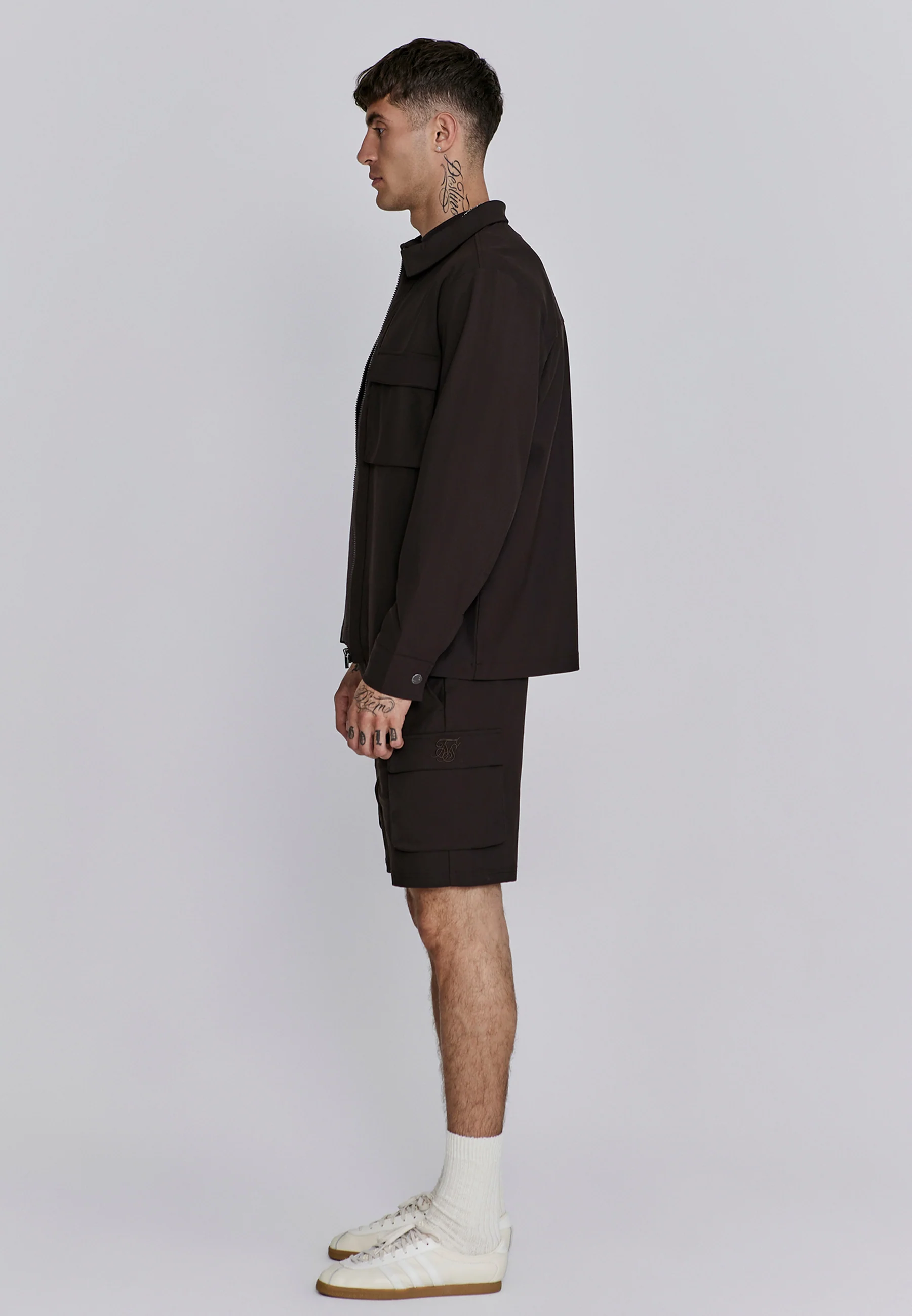 Brown Full Zip Overshirt - Image 4