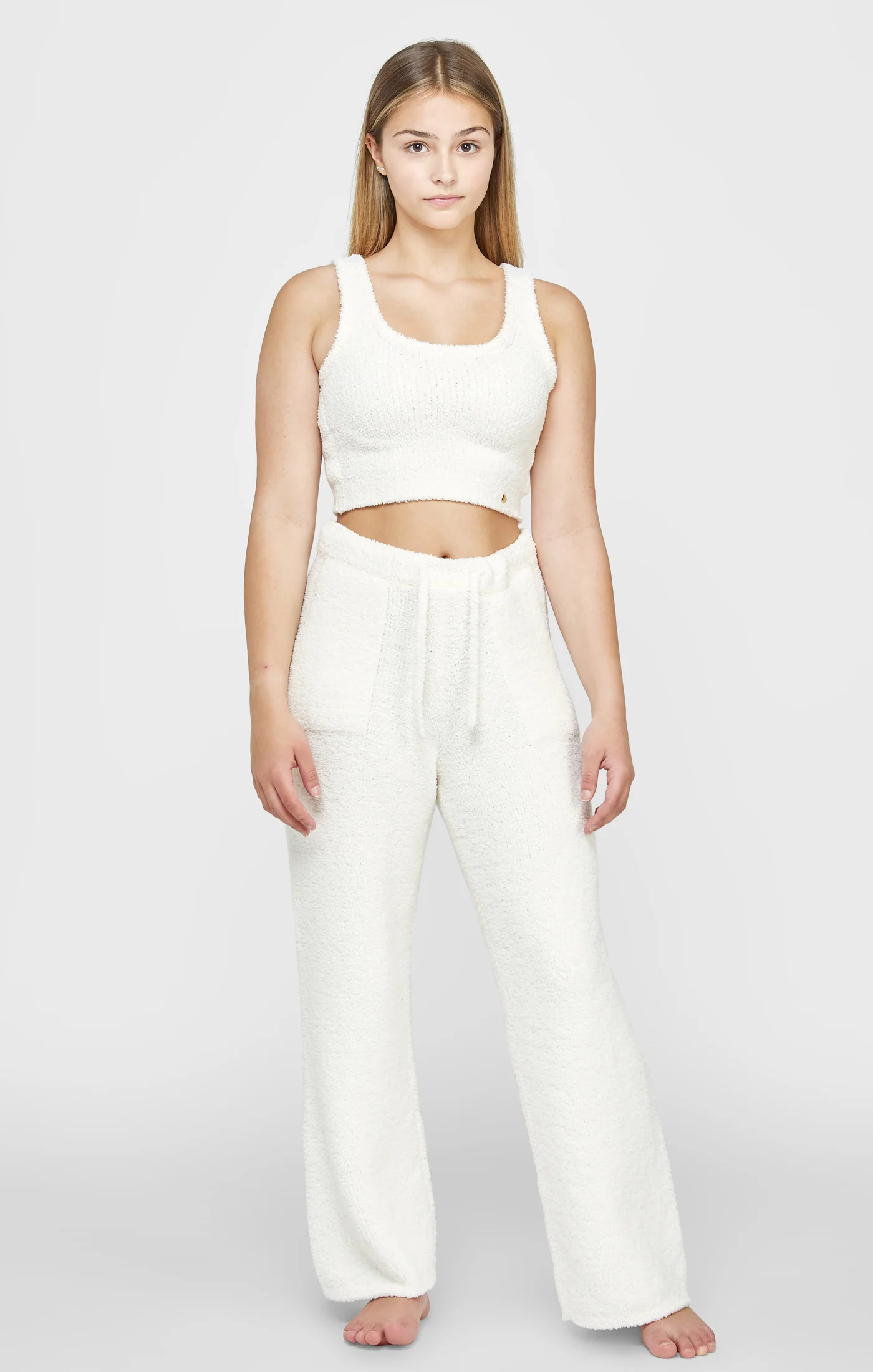 Girls Ecru Lounge Vest - Image 3