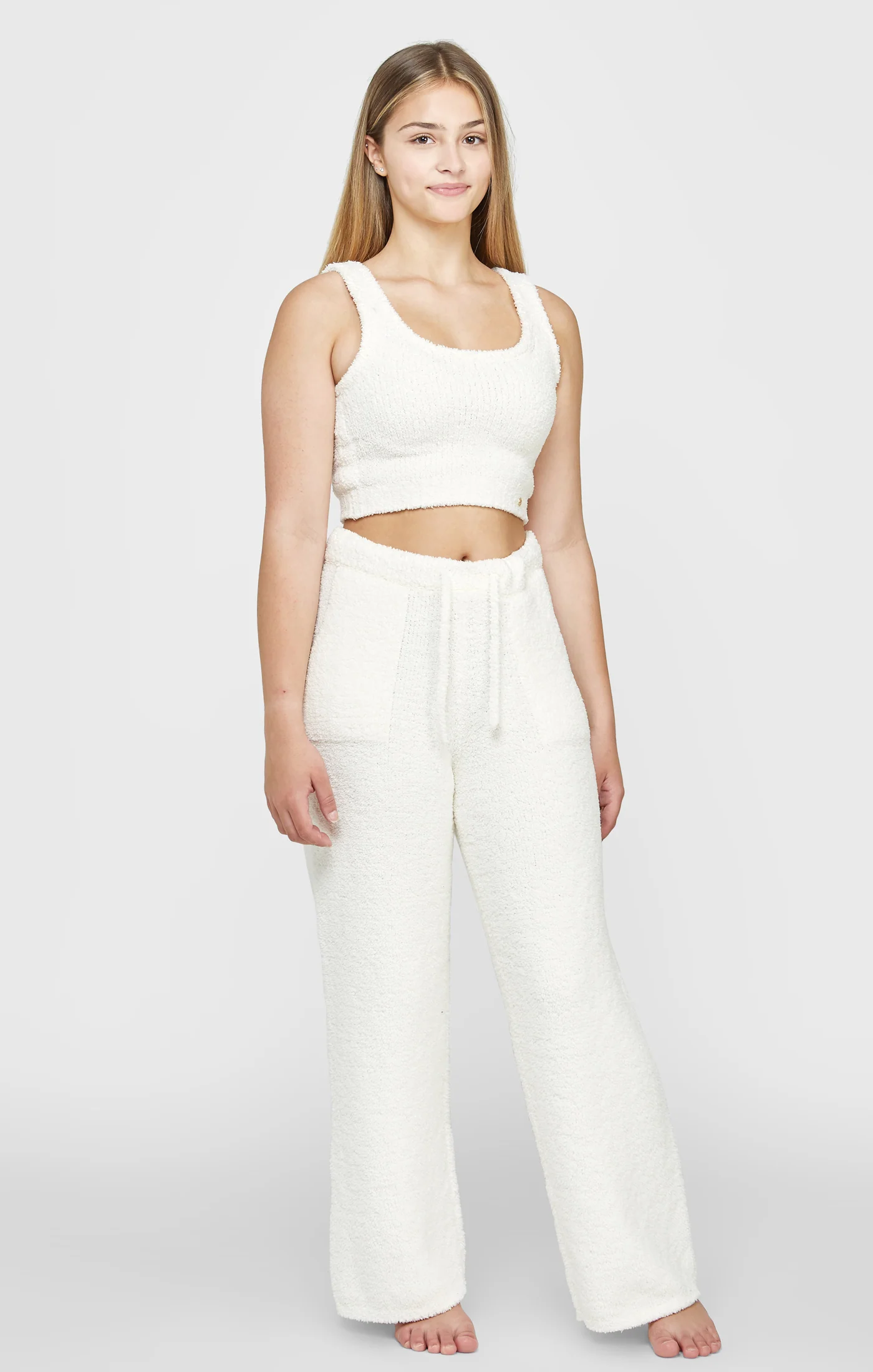 Girls Ecru Lounge Vest - Image 4