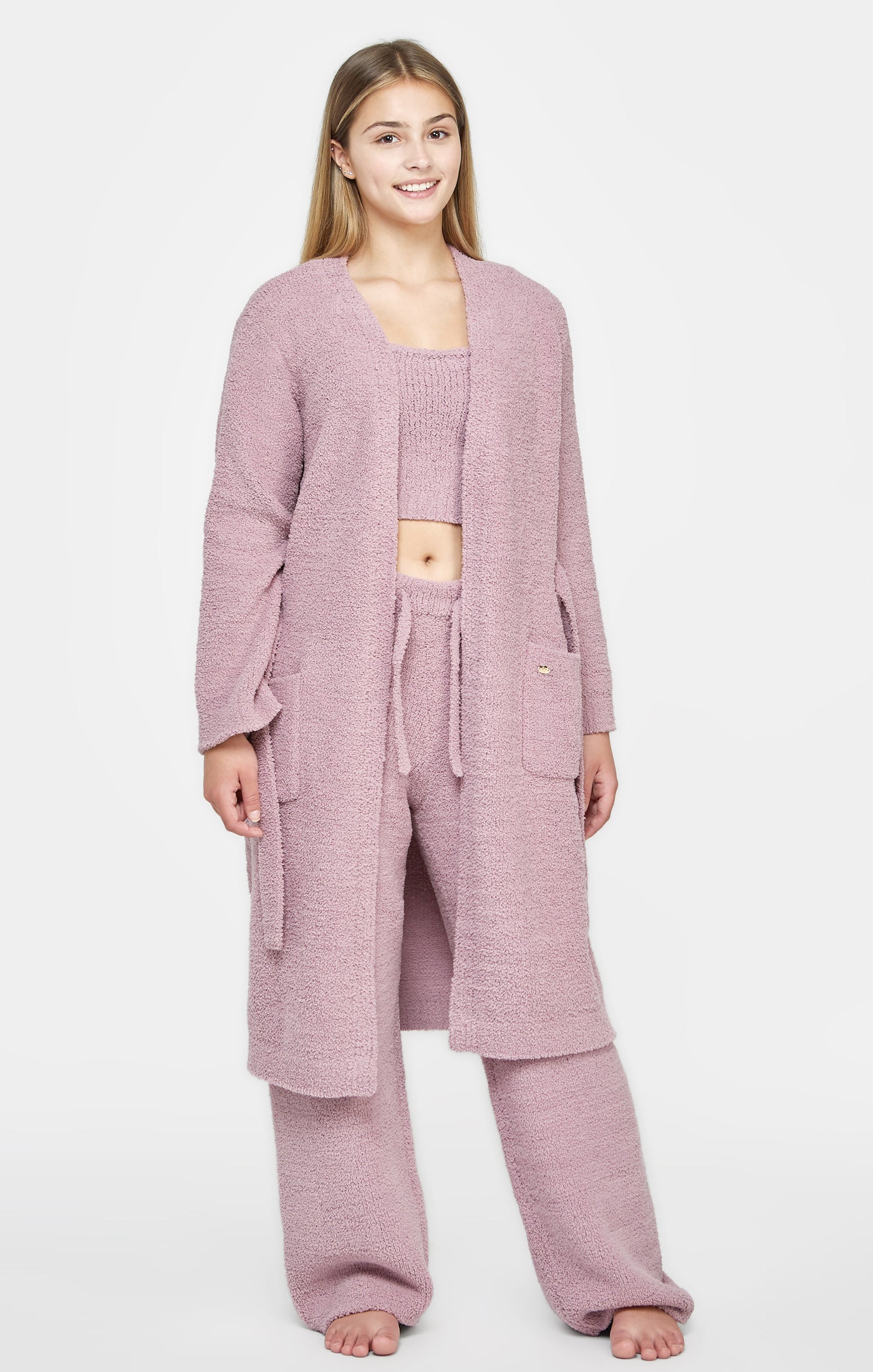 Girls Lavender Lounge Cardigan - Image 3