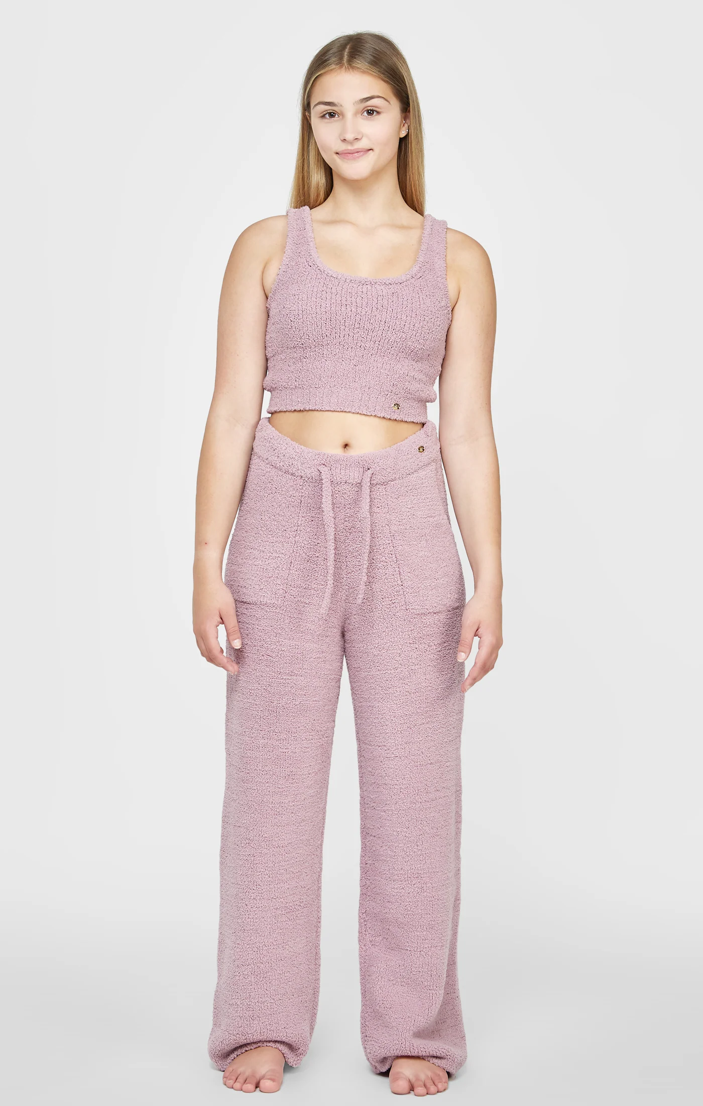 Girls Lavender Wide Leg Lounge Pant - Image 3
