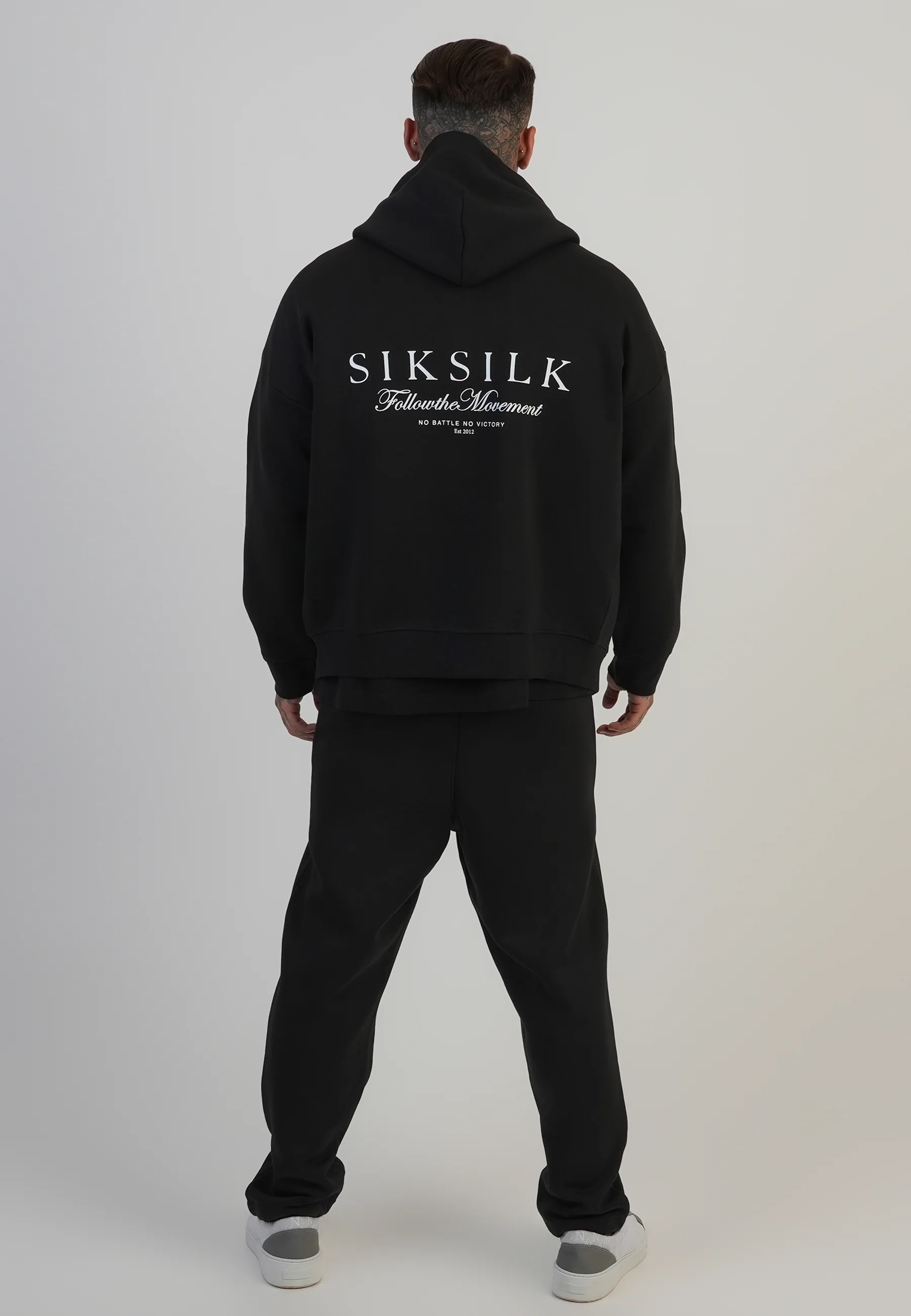 Black Graphic Full Zip Hoodie - Image 5