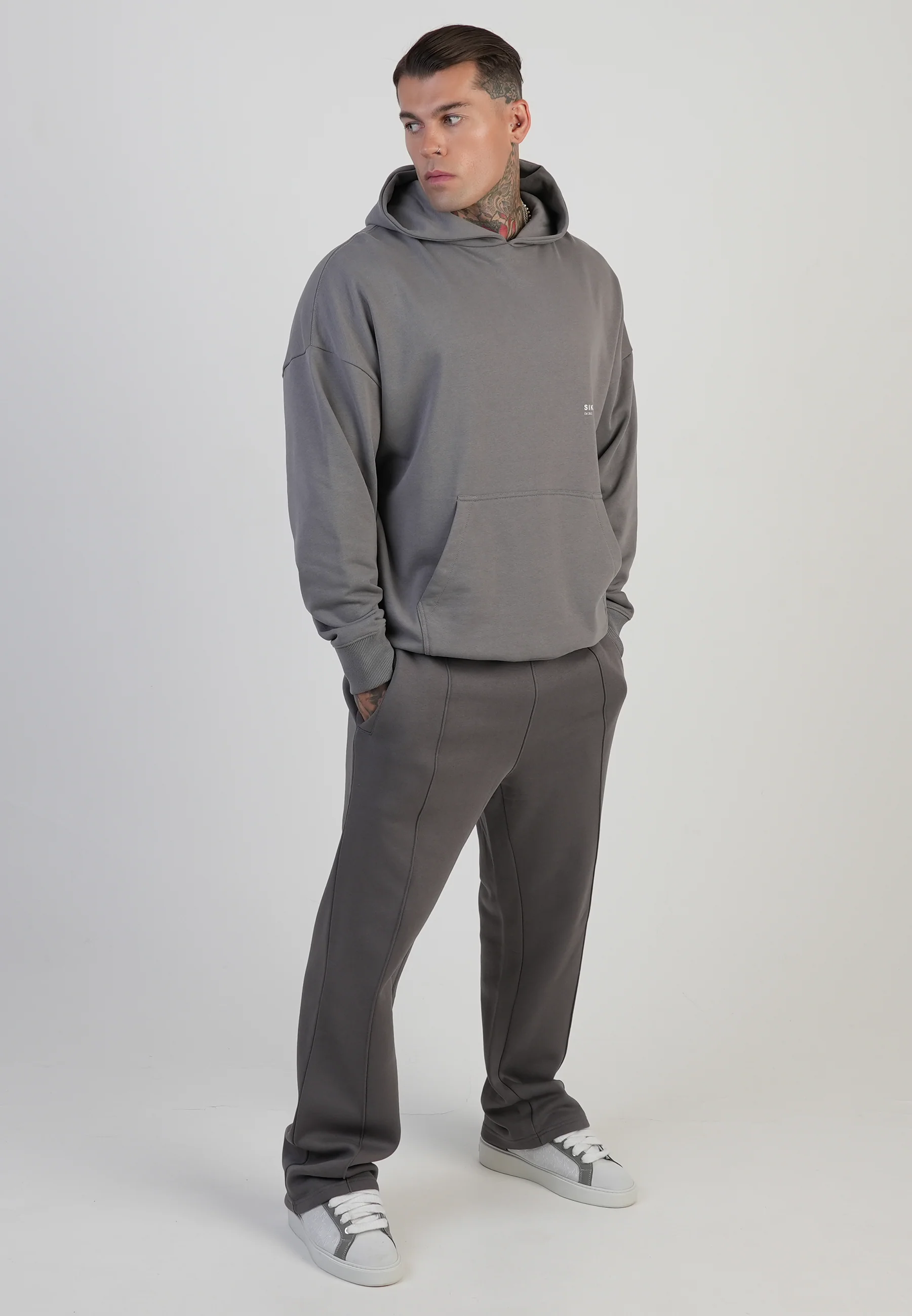 Grey Graphic Hoodie - Image 3