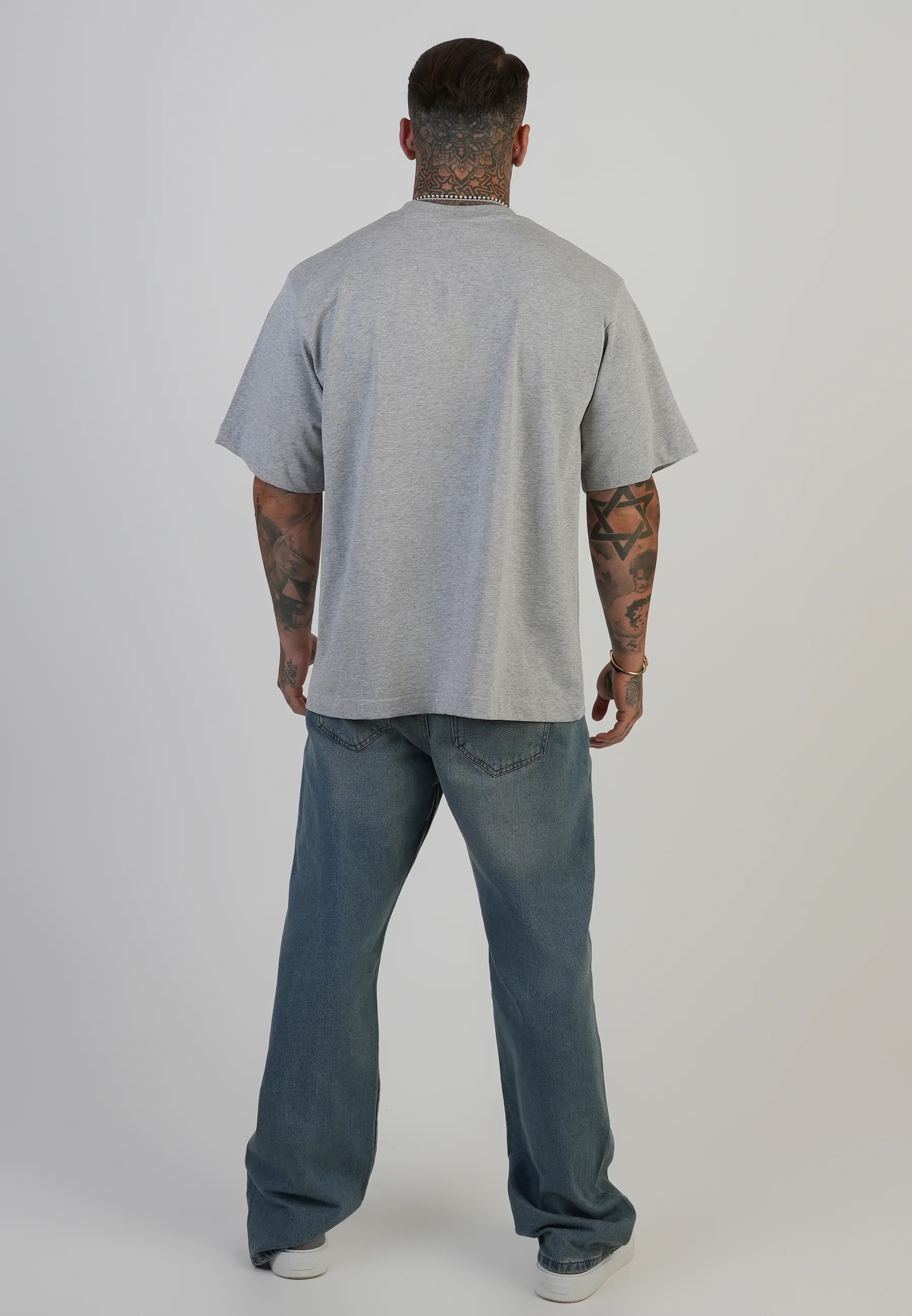Grey Marl Graphic T-Shirt - Image 5