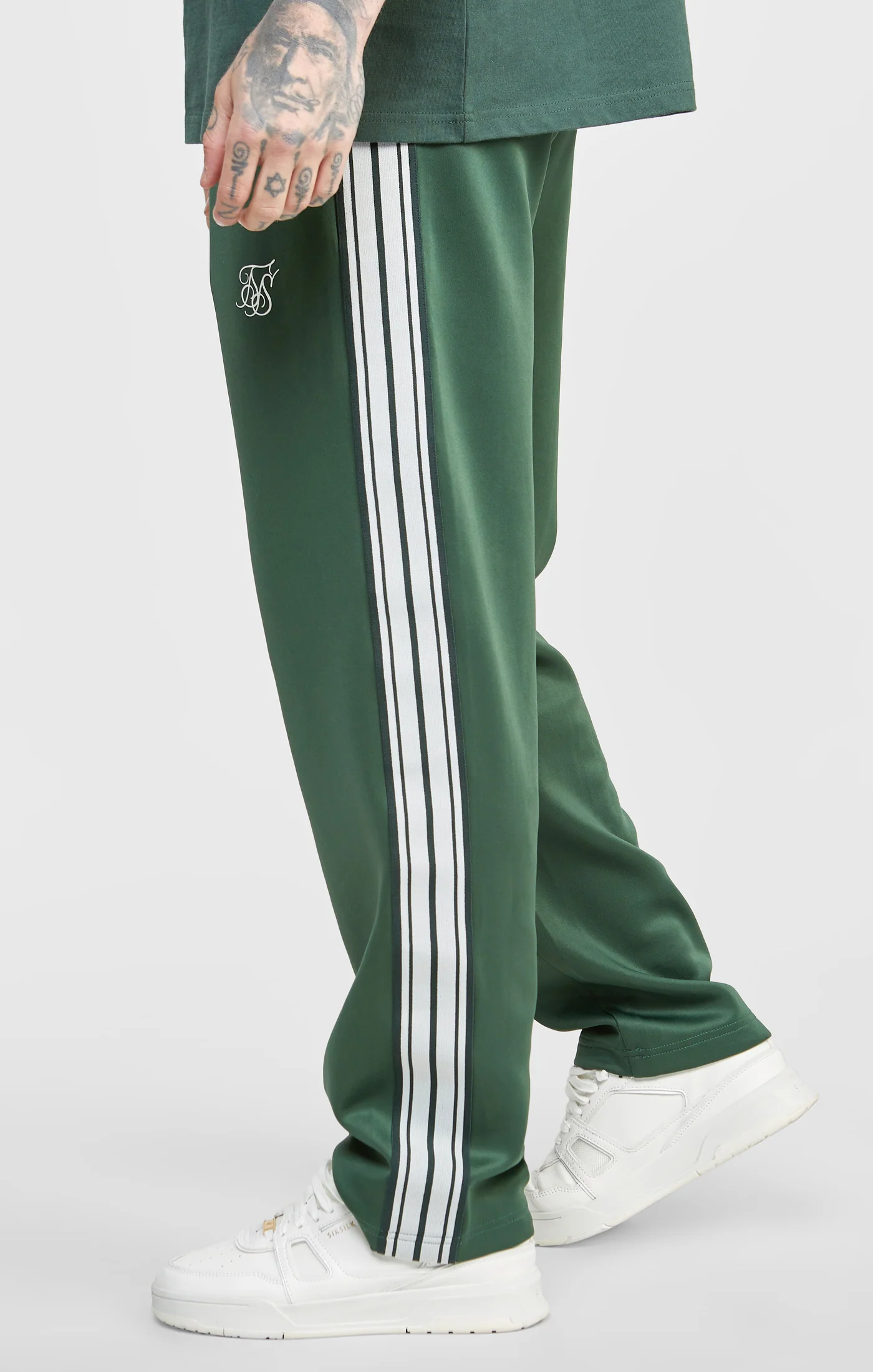 Green Smart Straight Leg Track Pant - Image 2