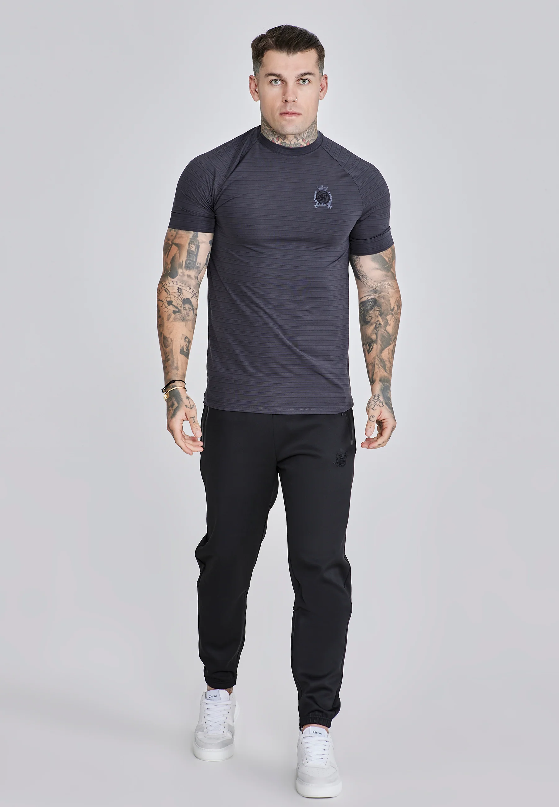 Grey Crest Tech T-Shirt - Image 3