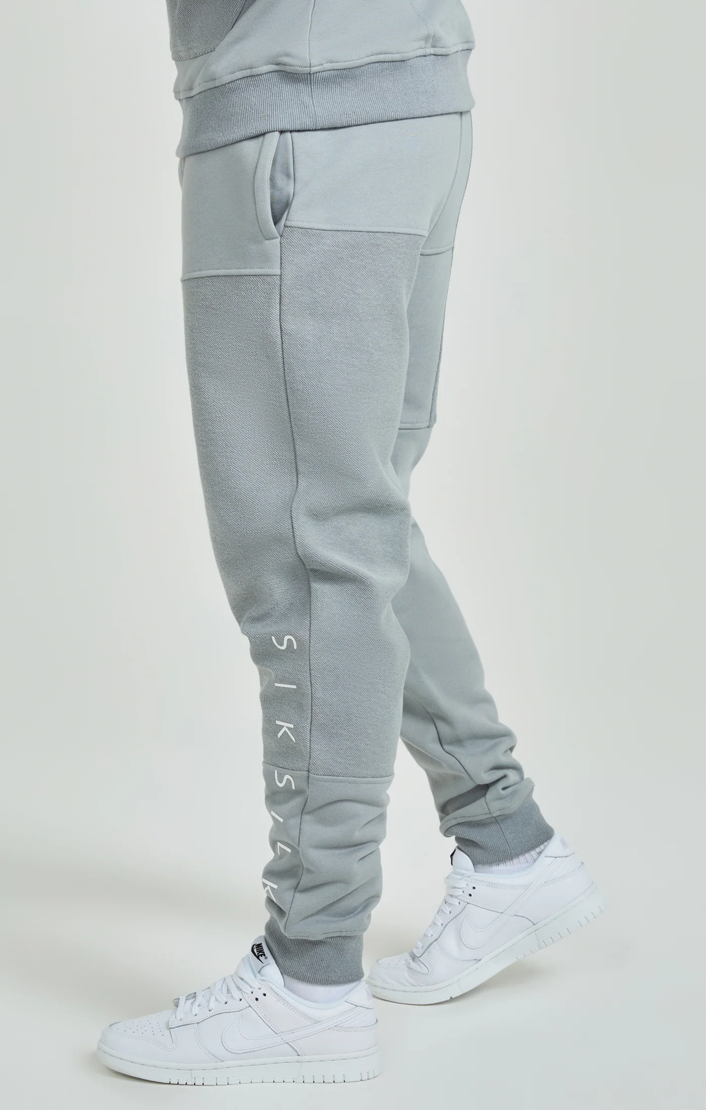 Grey Cut & Sew Joggers - Image 3