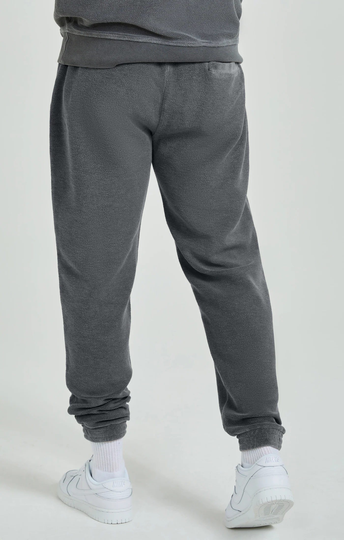 Grey Heavyweight Loopback Relaxed Joggers - Image 4
