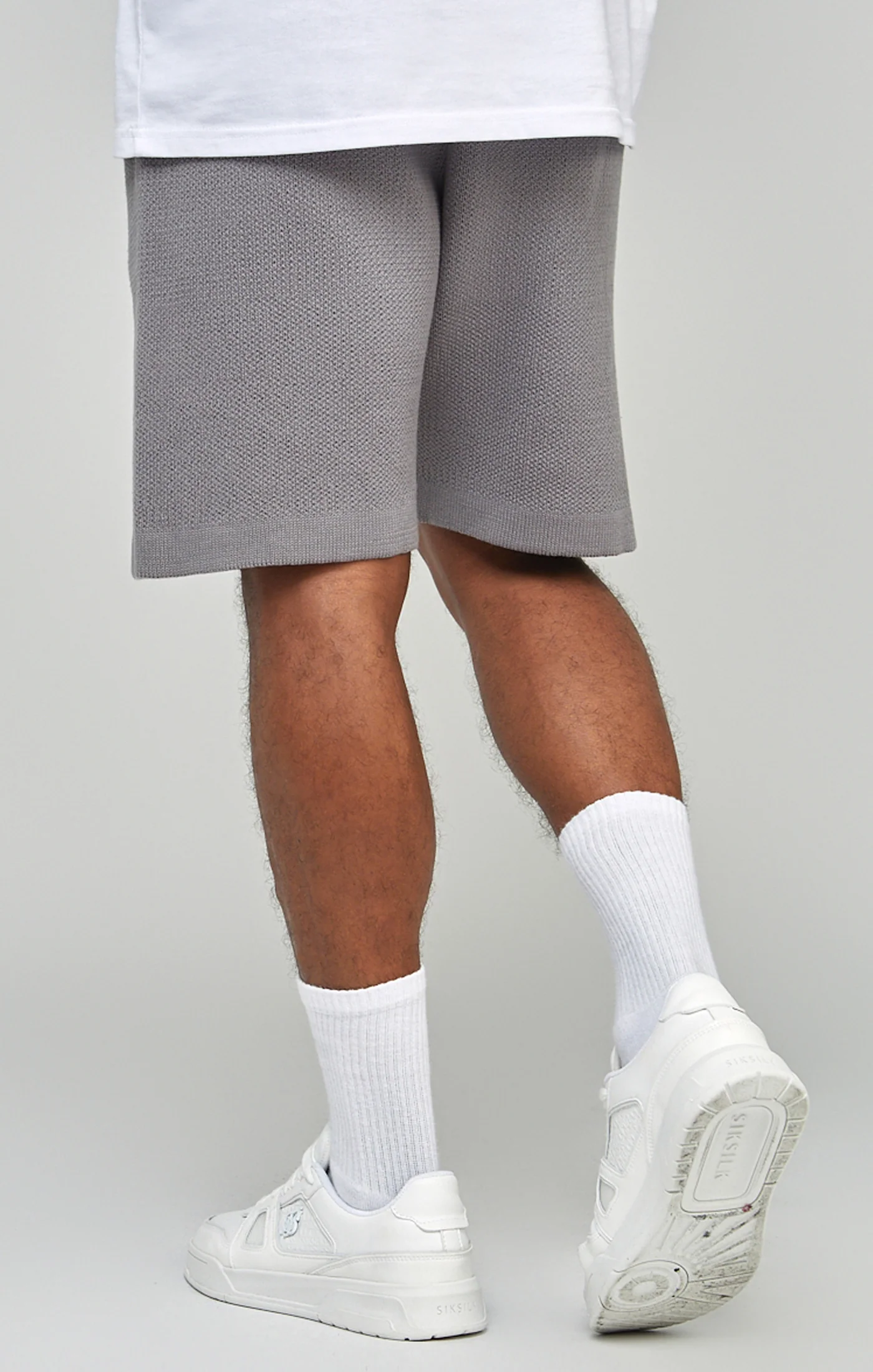 Grey Knitted Shorts - Image 3