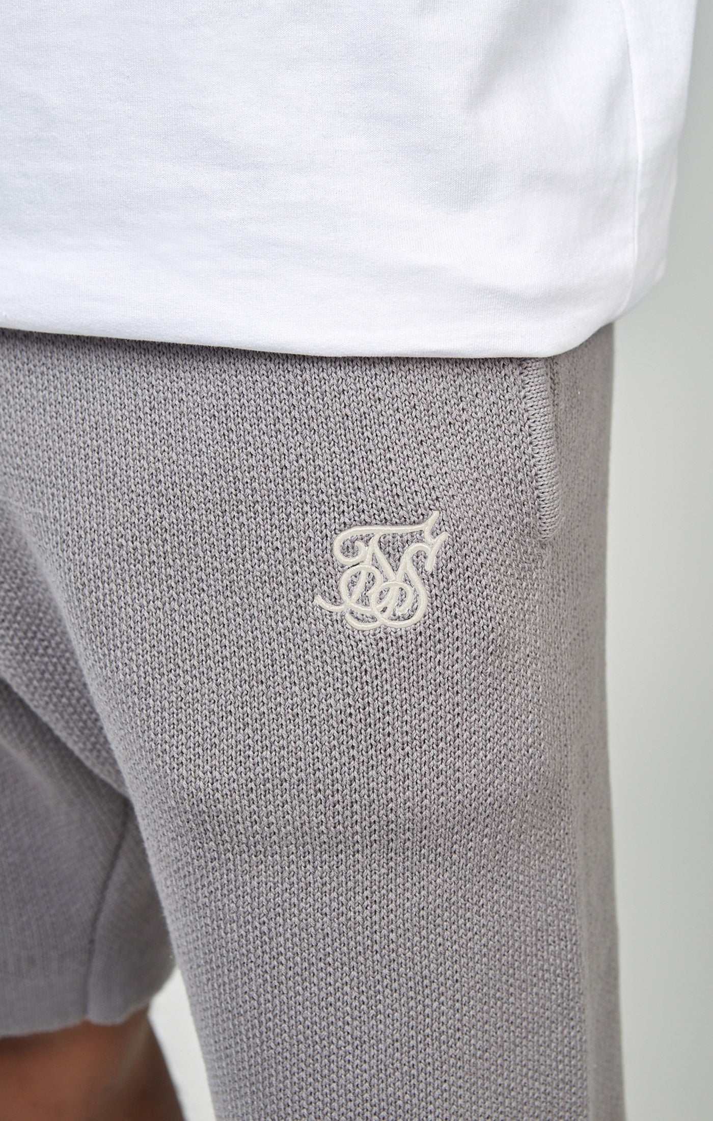 Grey Knitted Shorts - Image 4