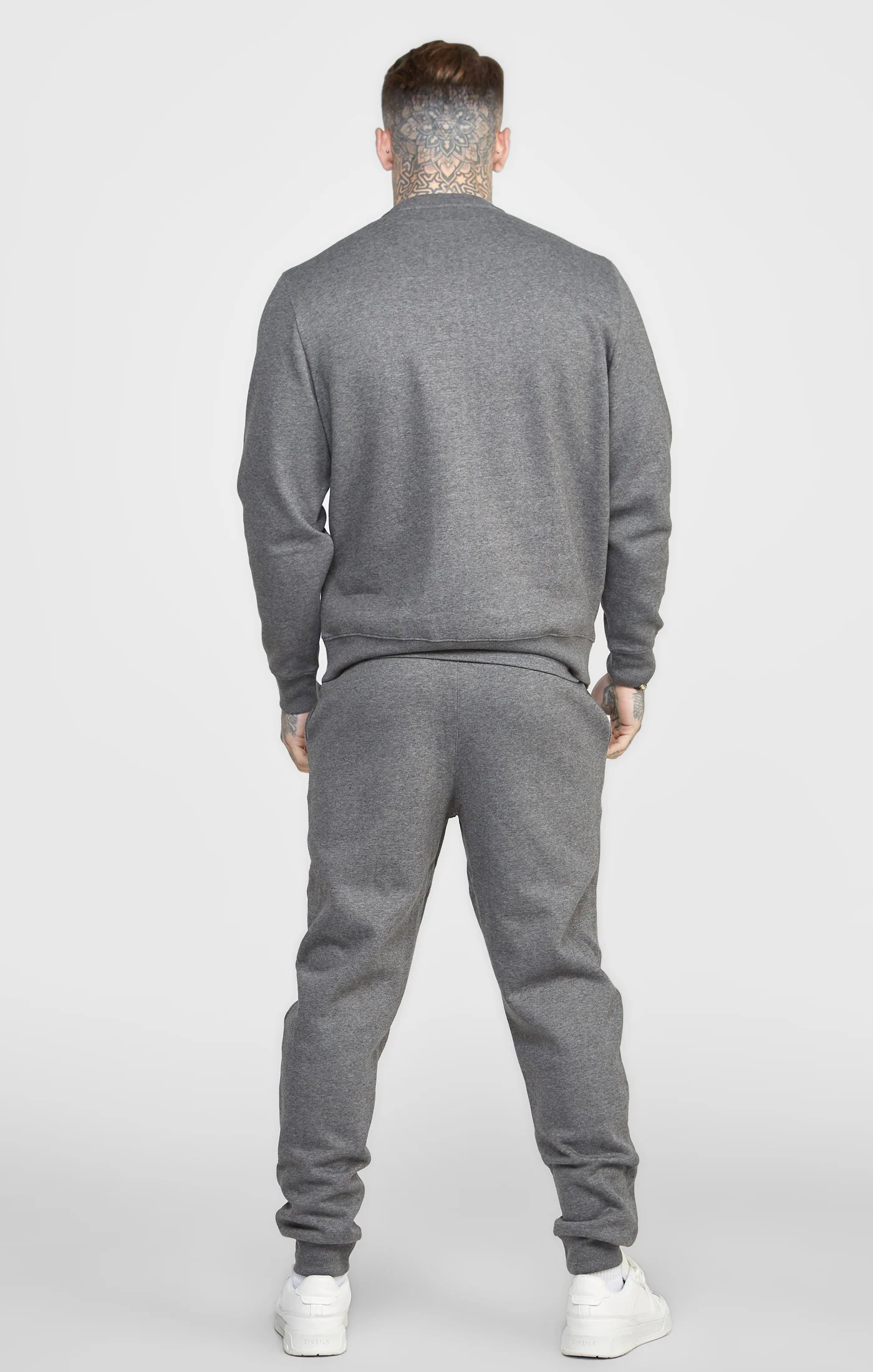 Grey Marl Essential Sweatshirt - Image 5