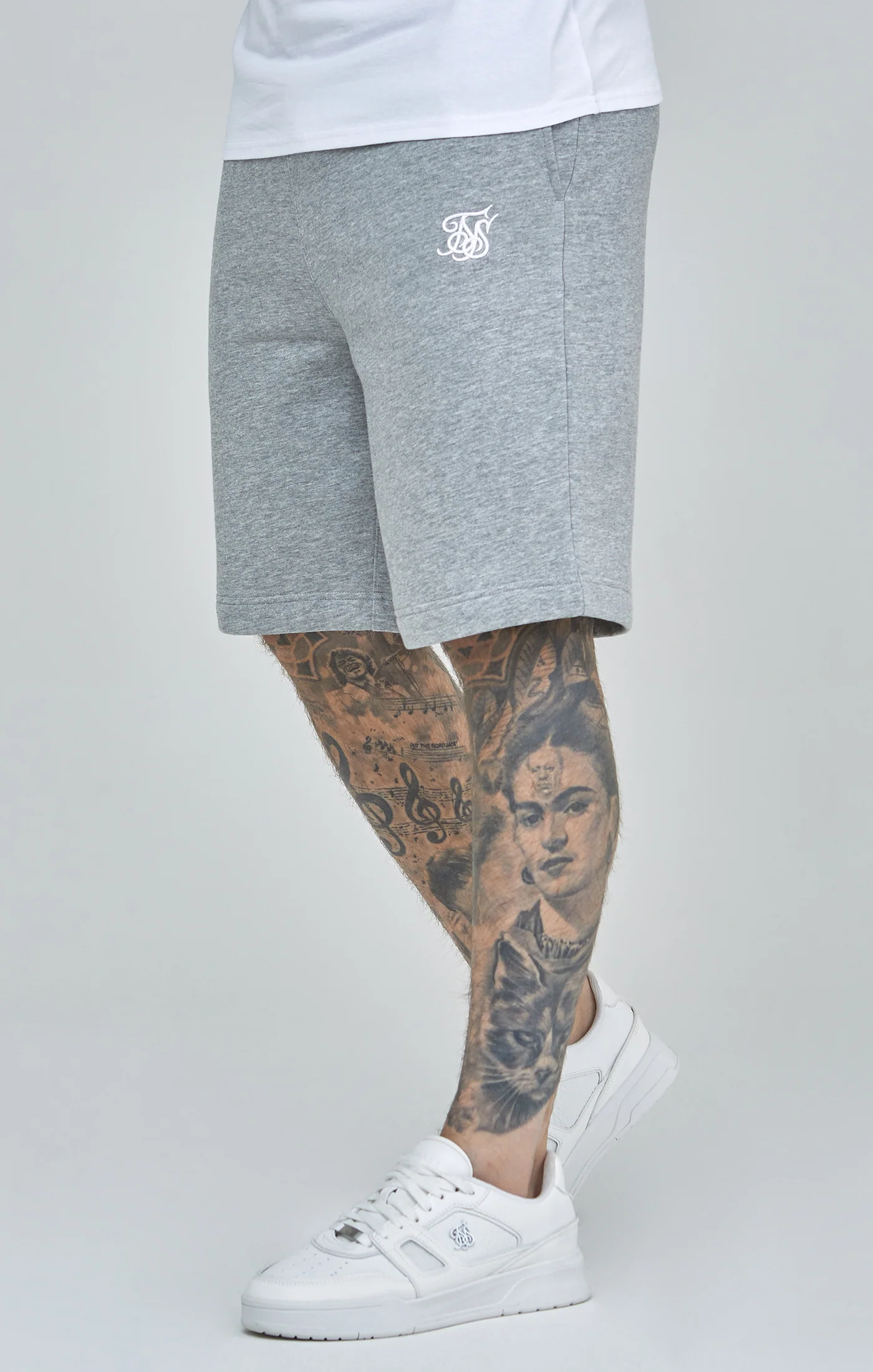 Grey Marl Essential Fleece Shorts