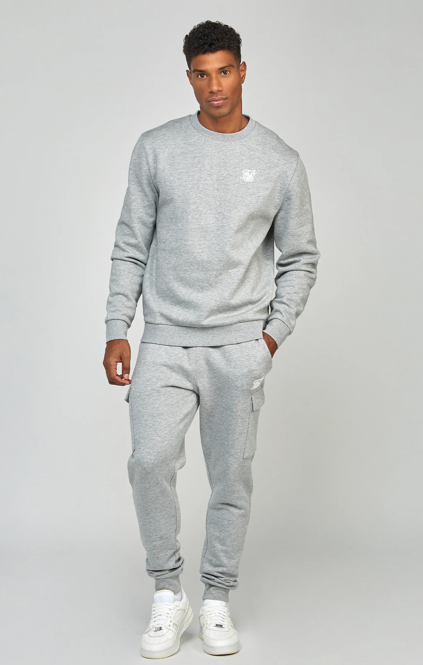 Grey Marl Essential Sweatshirt - Image 4