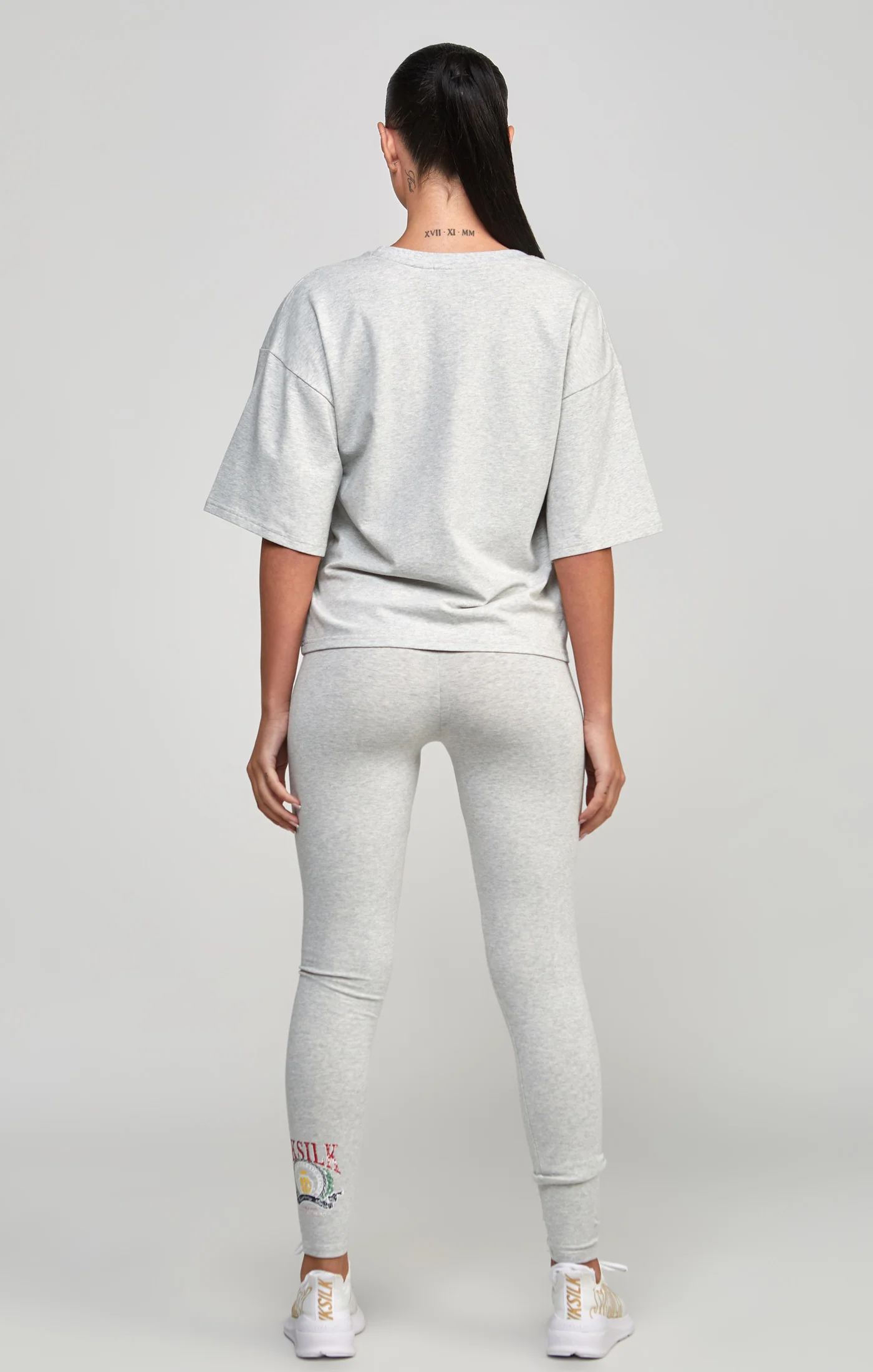 Grey Marl Varsity Legging - Image 5