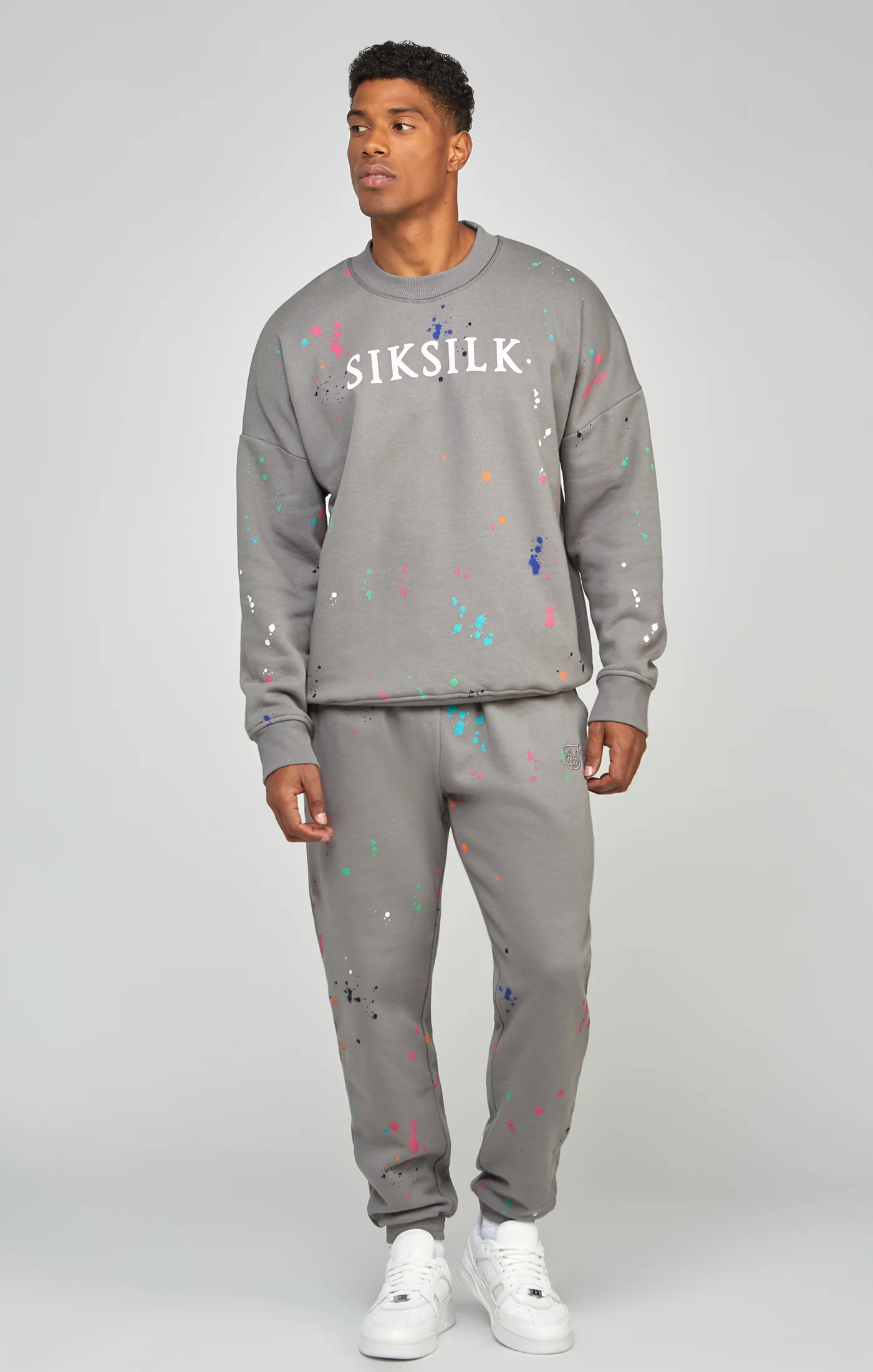 Grey Paint Splatter Sweatshirt - Image 2