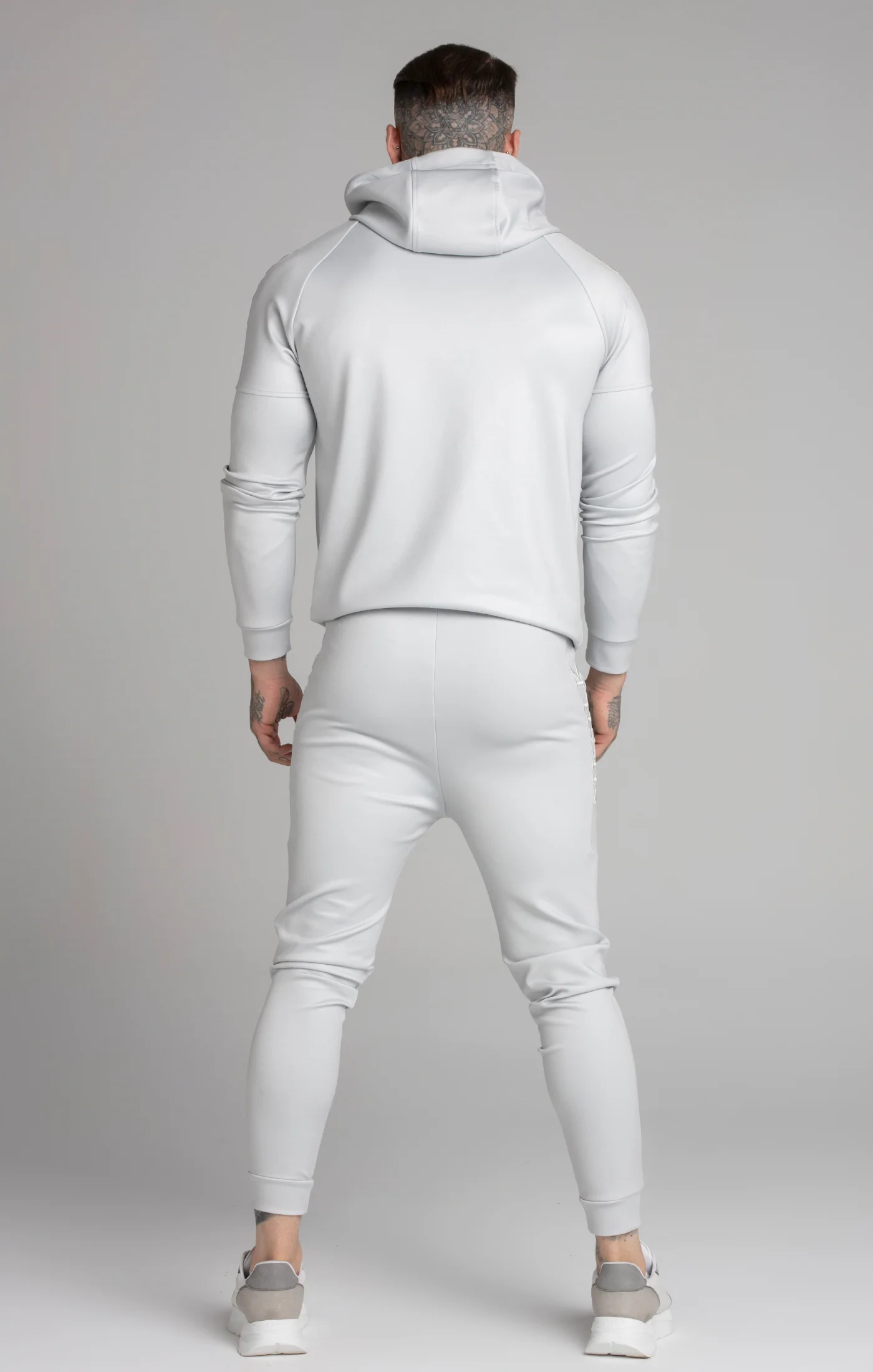 Grey Panel Hoodie - Image 6