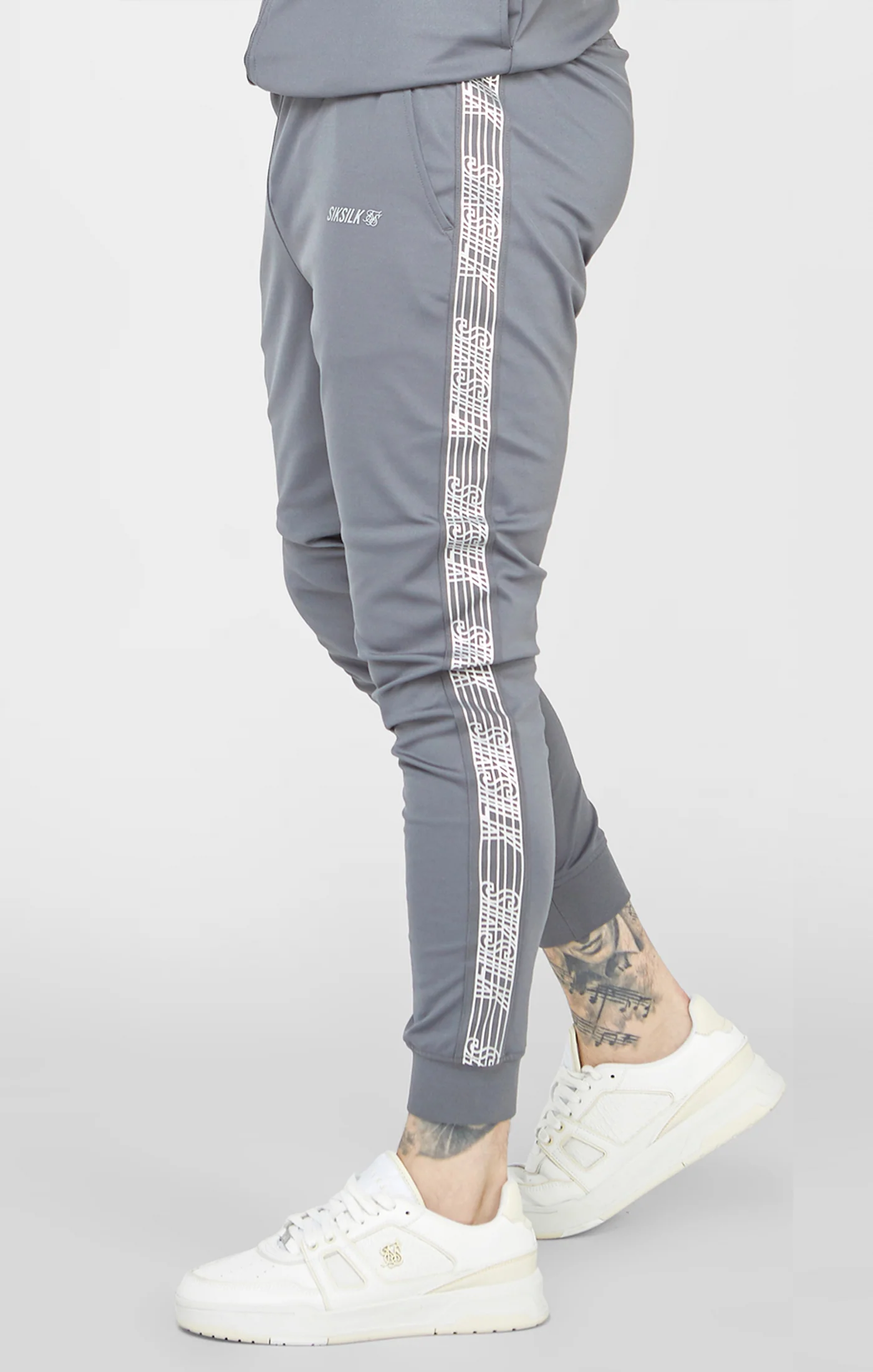 Grey Sports Cuffed Pant - Image 3