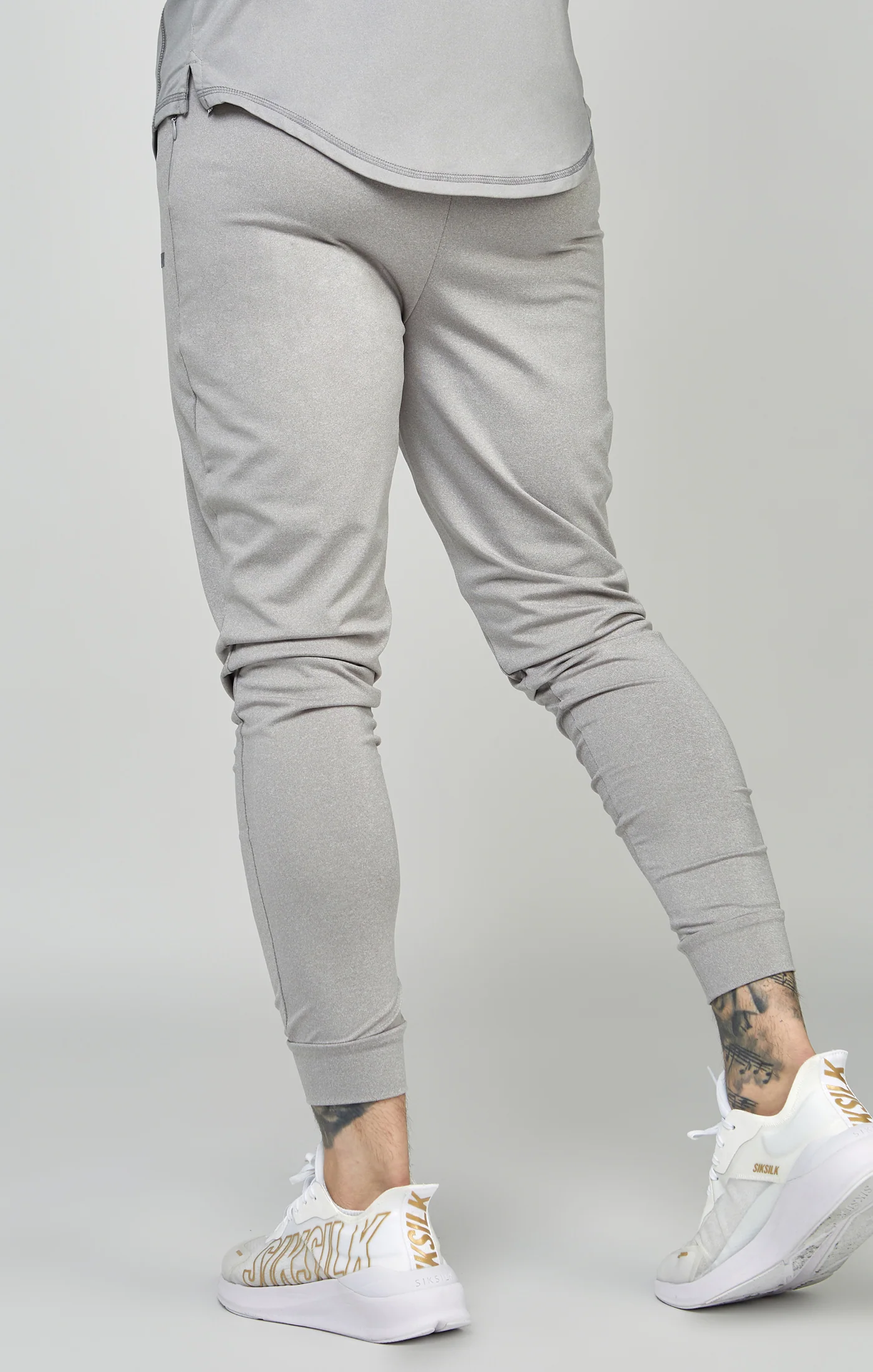 Grey Sports Muscle Fit Track Pant - Image 4