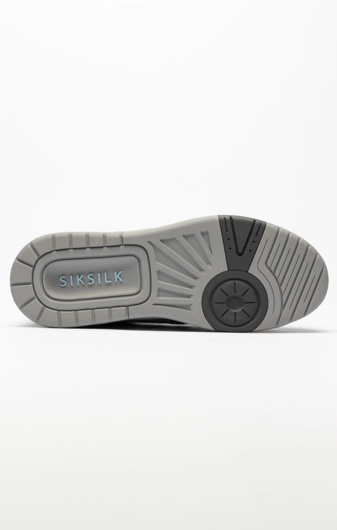 Grey Mixed Material Low Top Court Trainers - Image 3