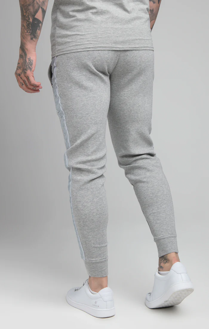 Grey Tape Fitted Jogger - Image 3