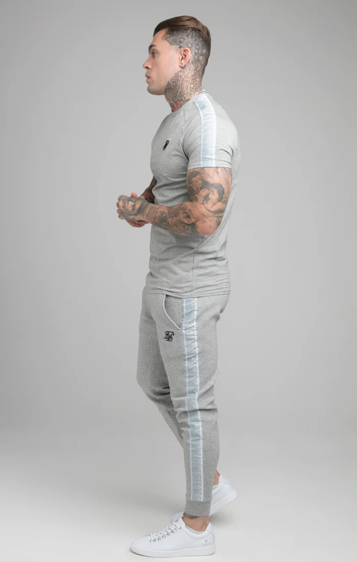 Grey Tape Fitted Jogger - Image 5