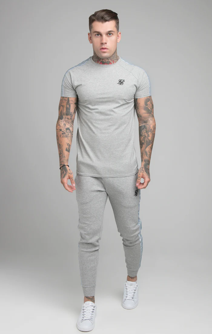 Grey Tape Fitted Jogger - Image 6
