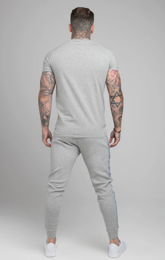 Grey Tape Fitted Jogger - Image 7