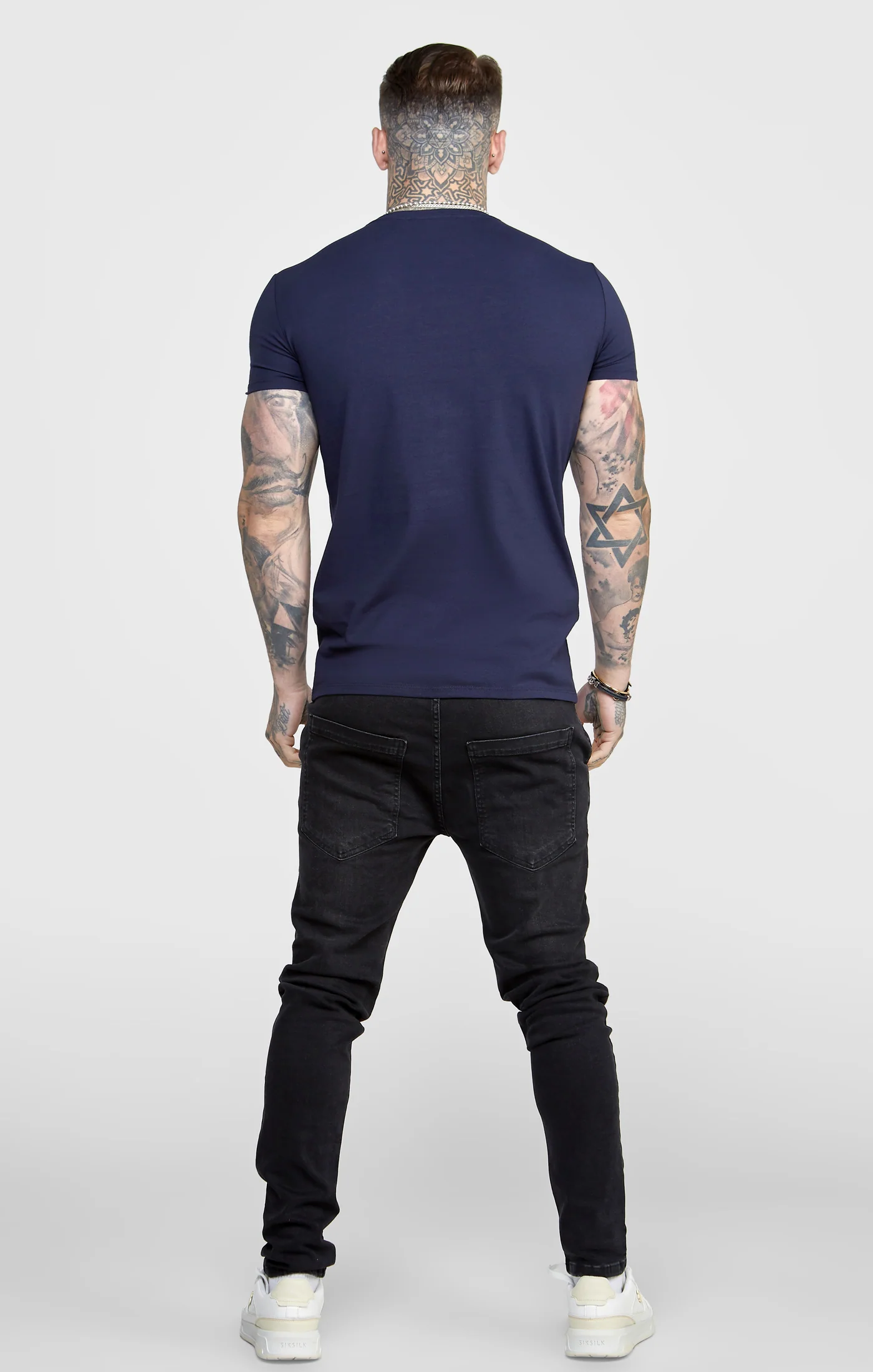 Grey Twin Pack Muscle Fit T-Shirt - Image 5
