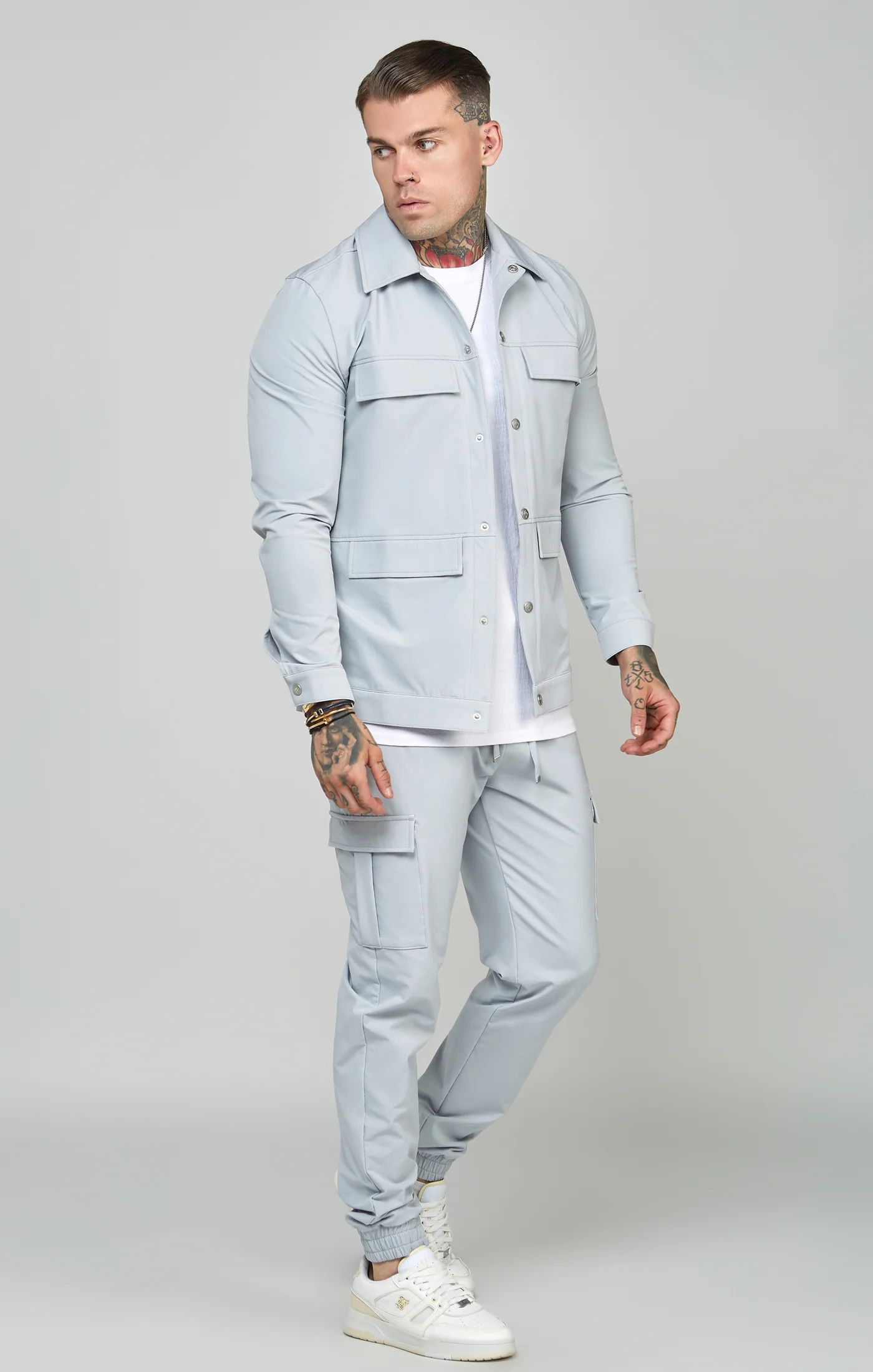 Grey Utility Cargo Jogger - Image 3