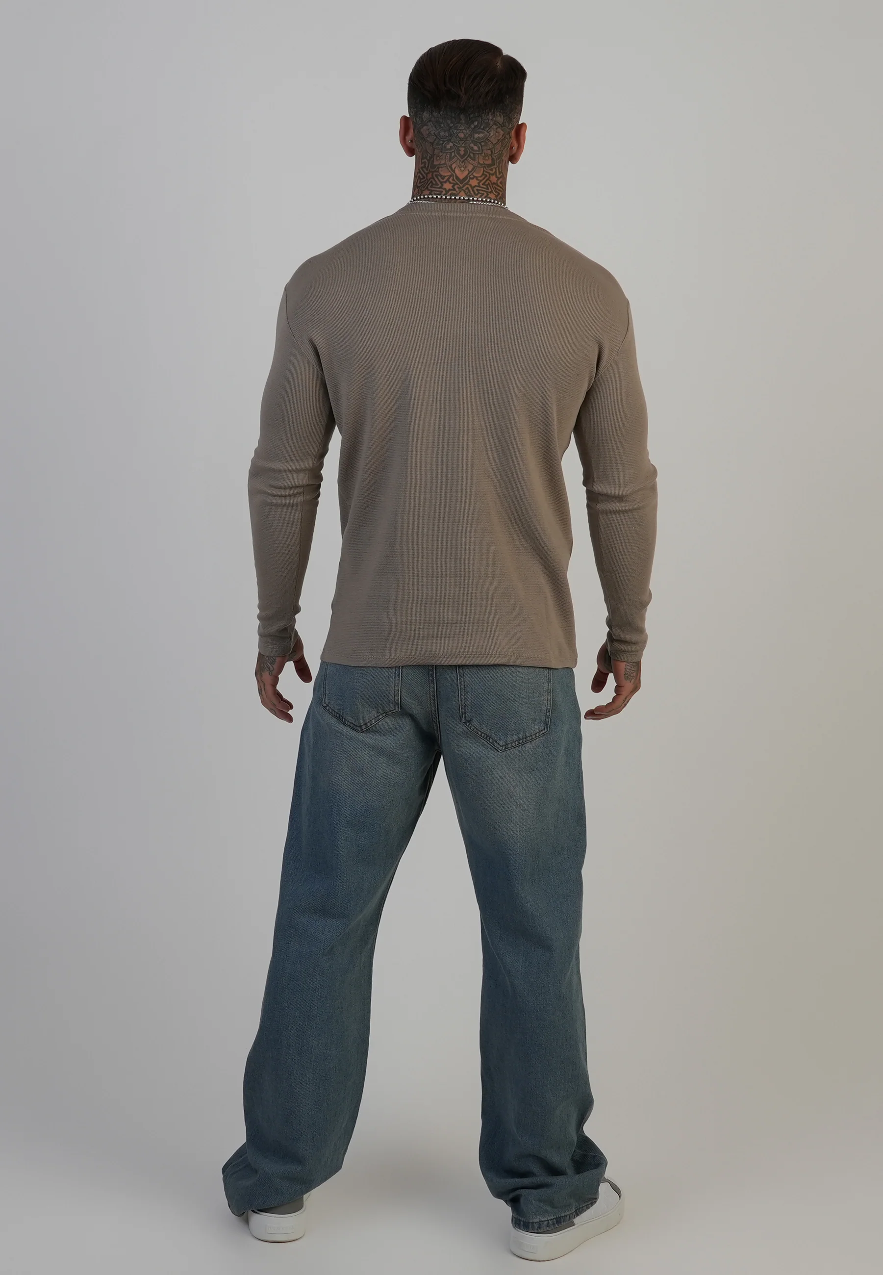 Beige Henley T-Shirt - Image 5