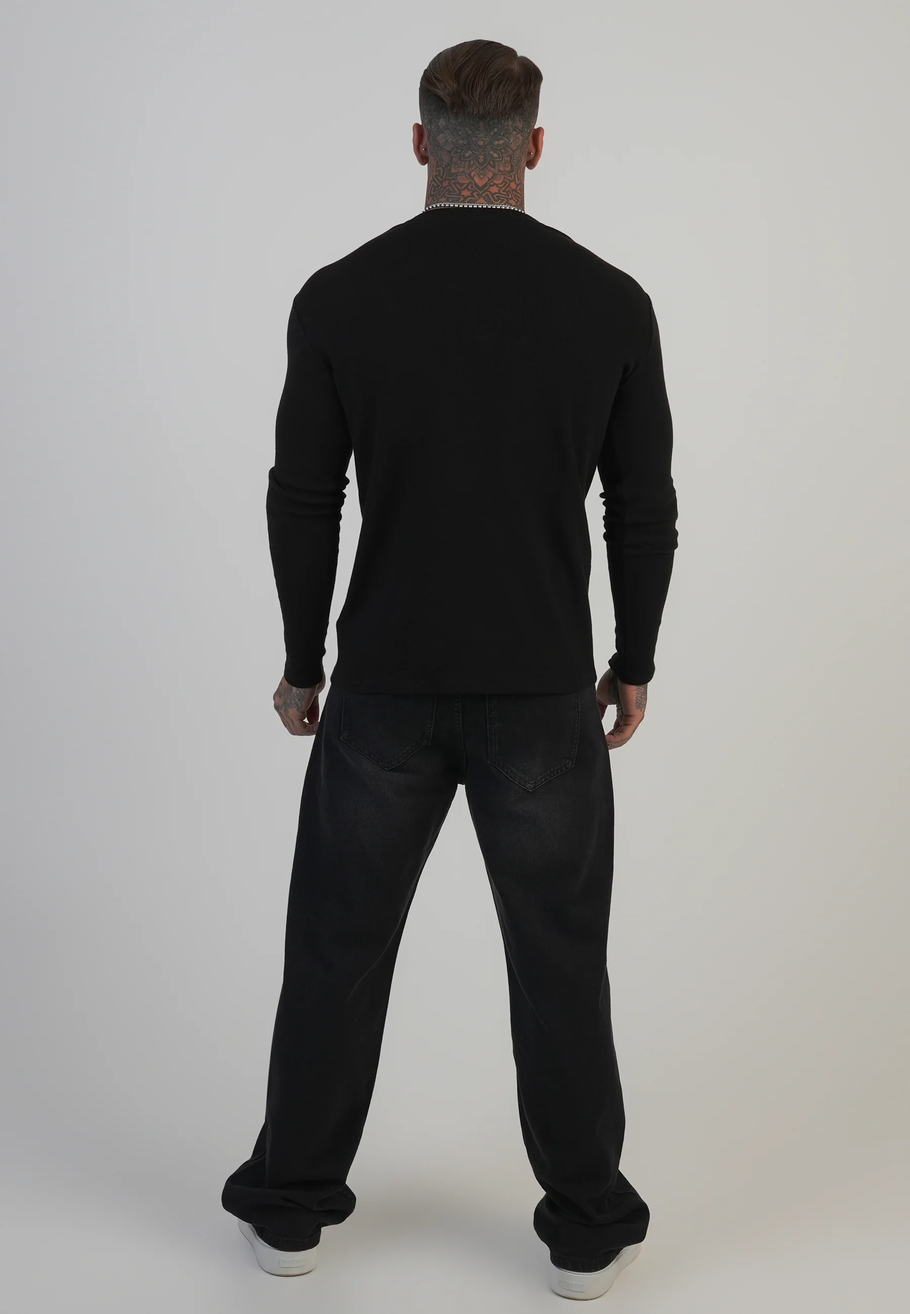 Black Henley T-Shirt - Image 6